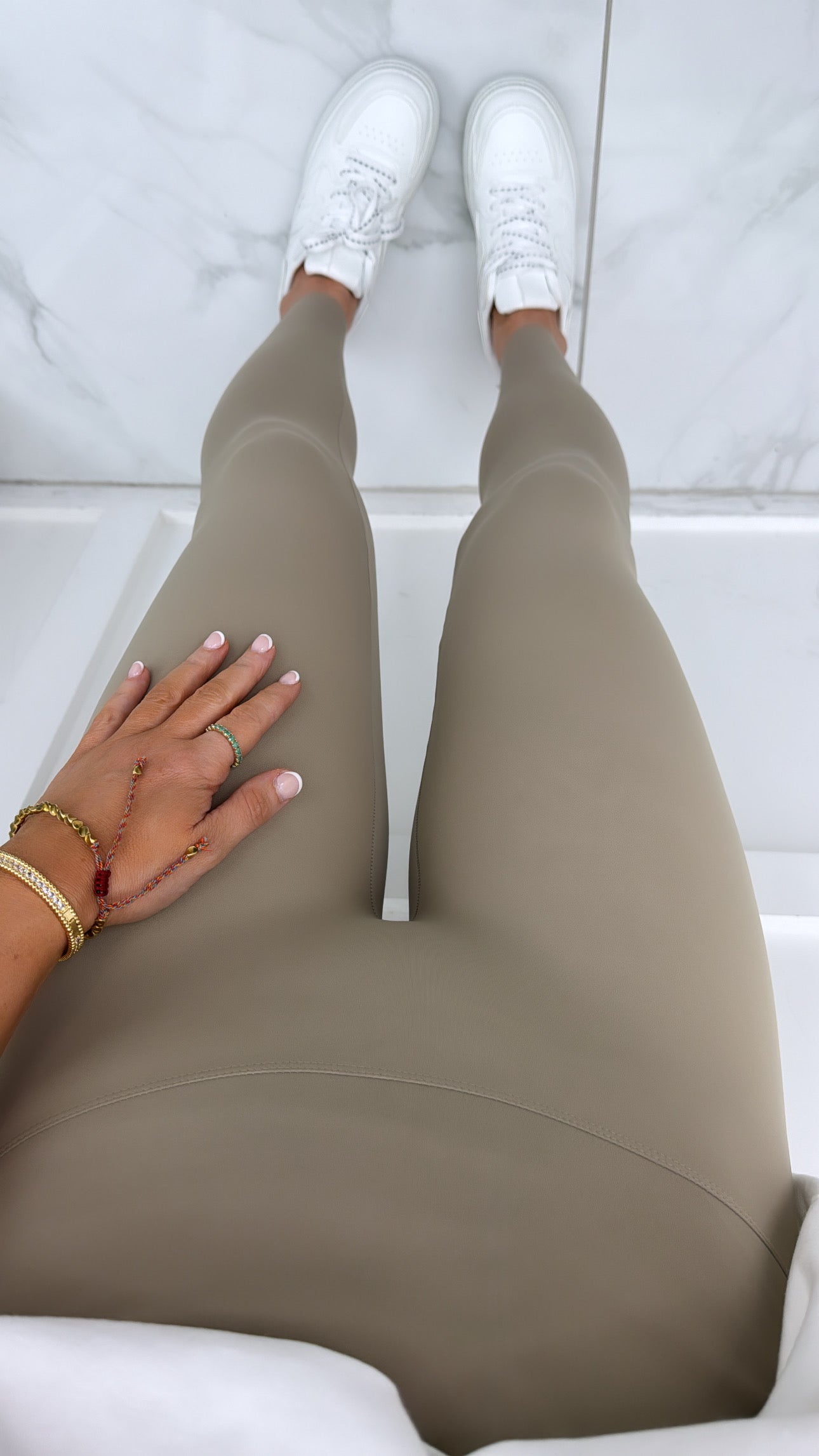 LIBBY taupe high waist buttery soft leggings