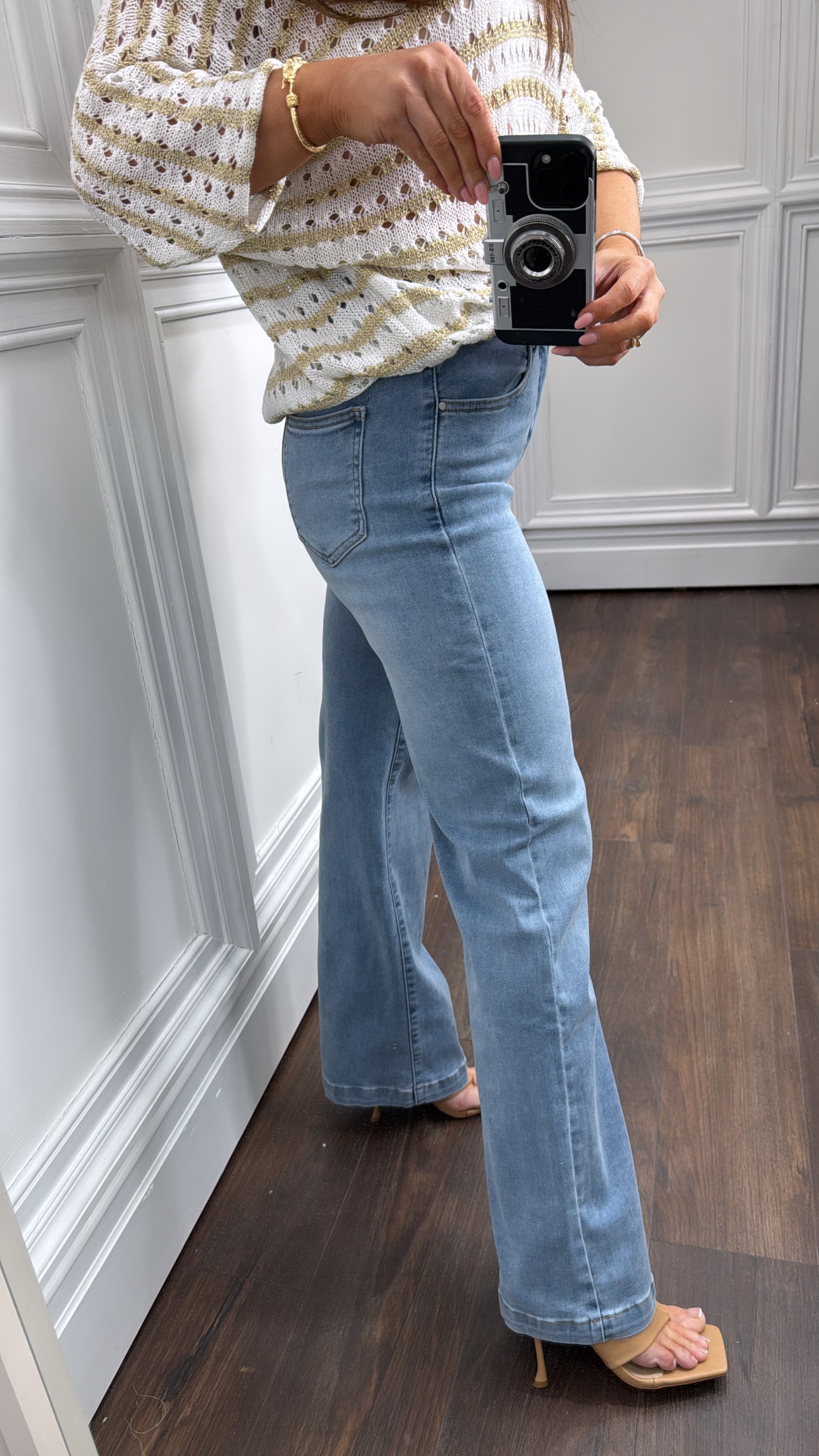 ROMA blue wide leg jeans