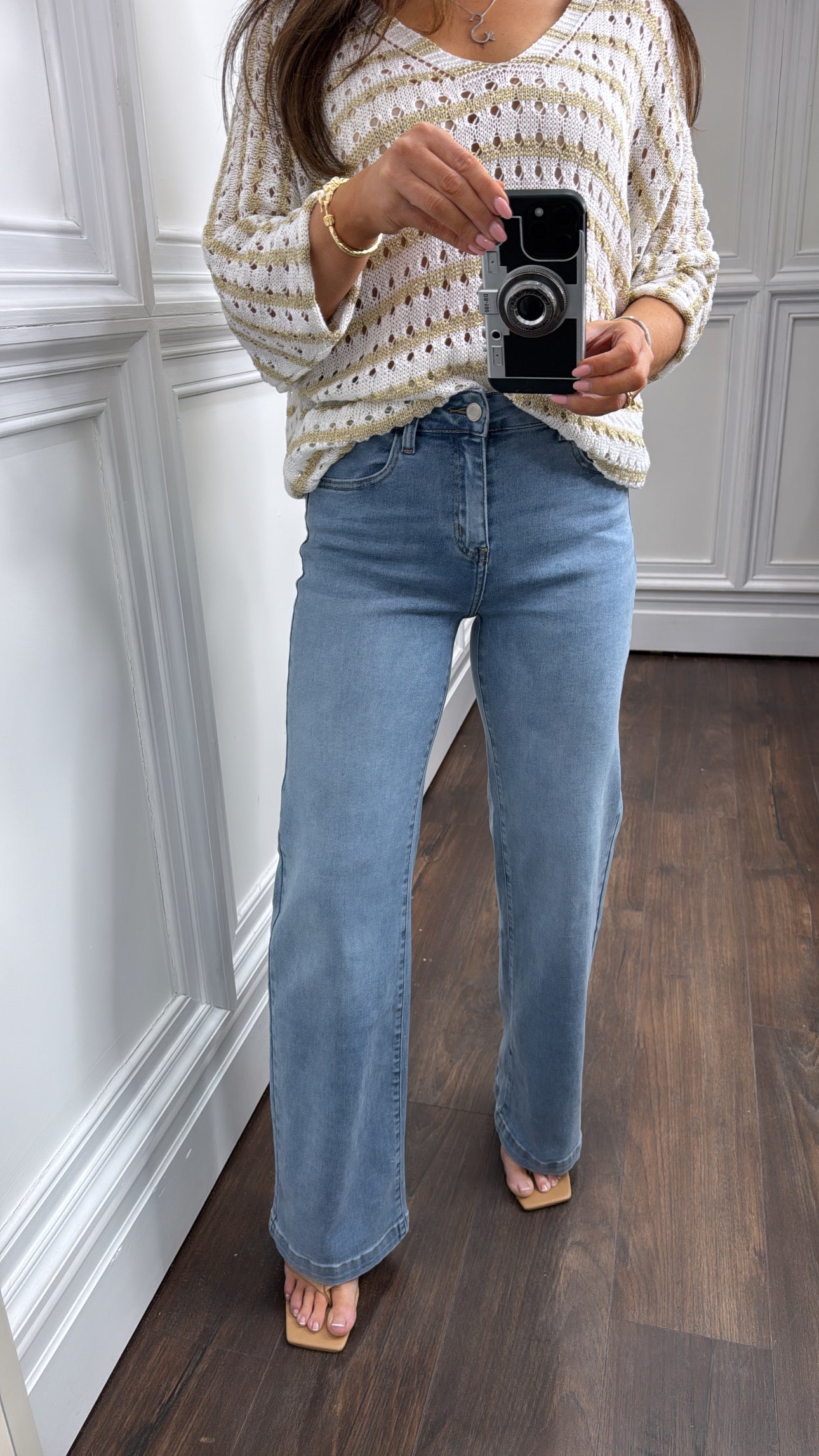 ROMA blue wide leg jeans