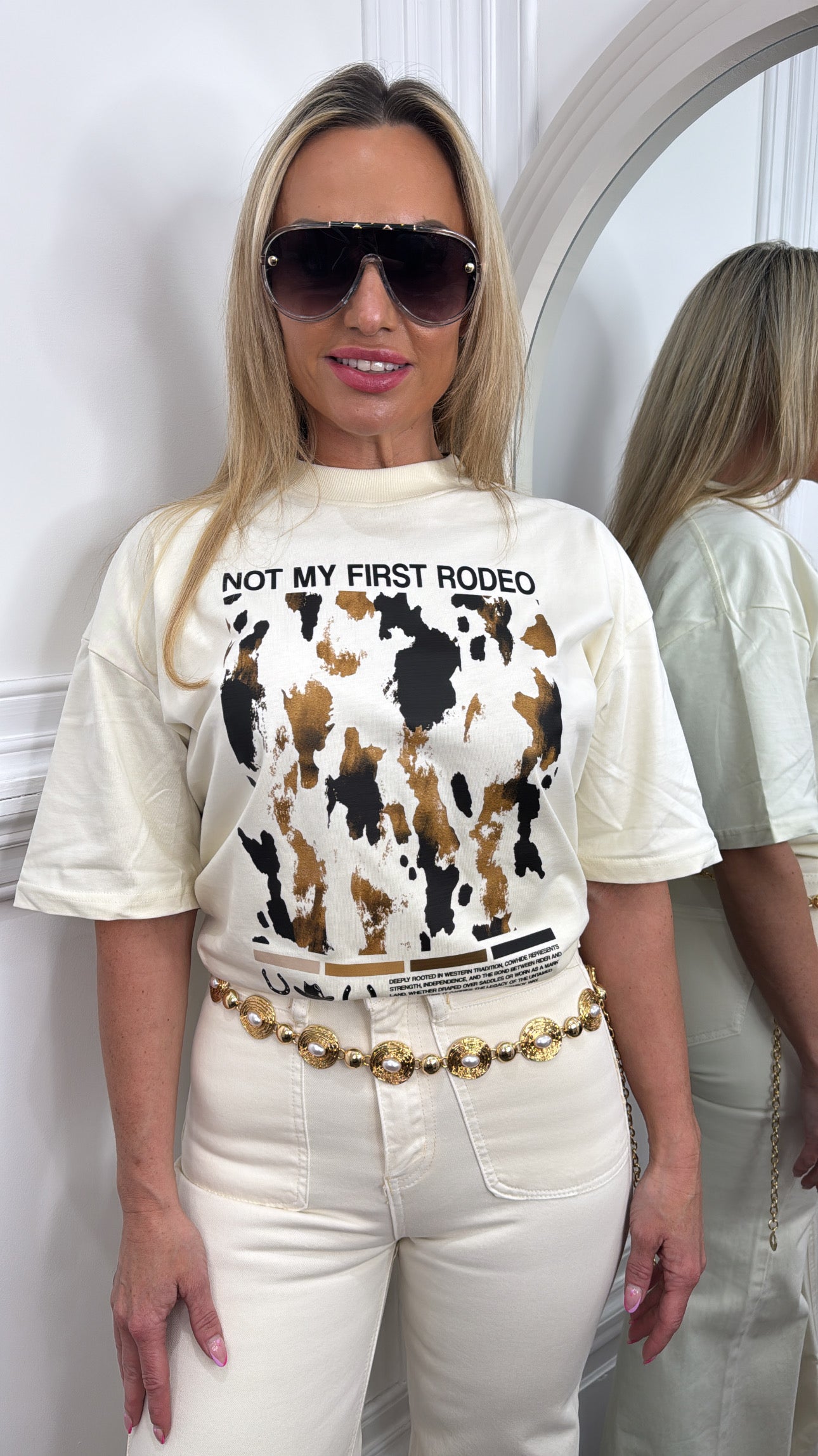 TIA cream not my first rodeo tee