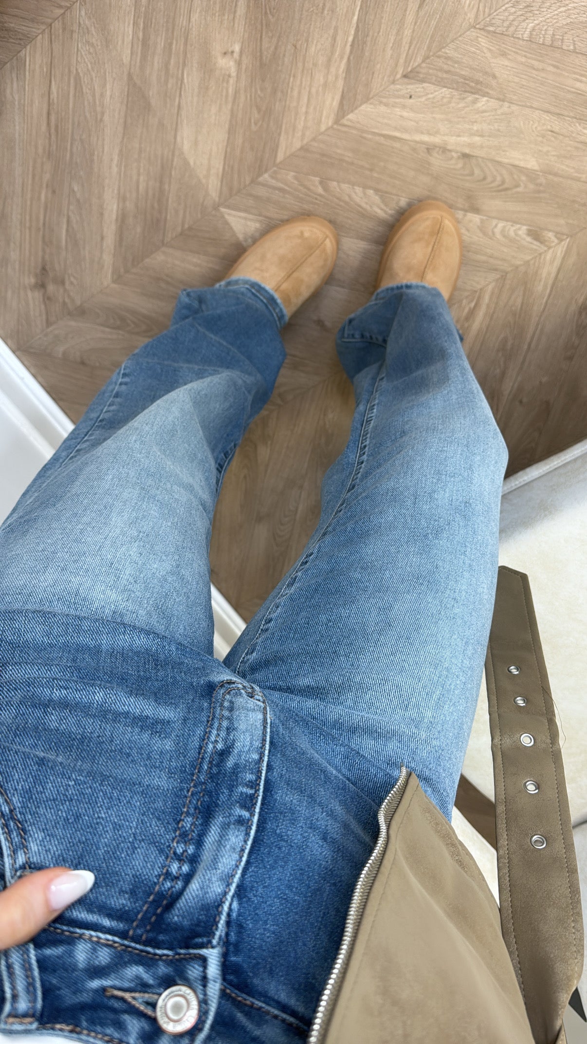 ALLY blue wide leg denim jeans