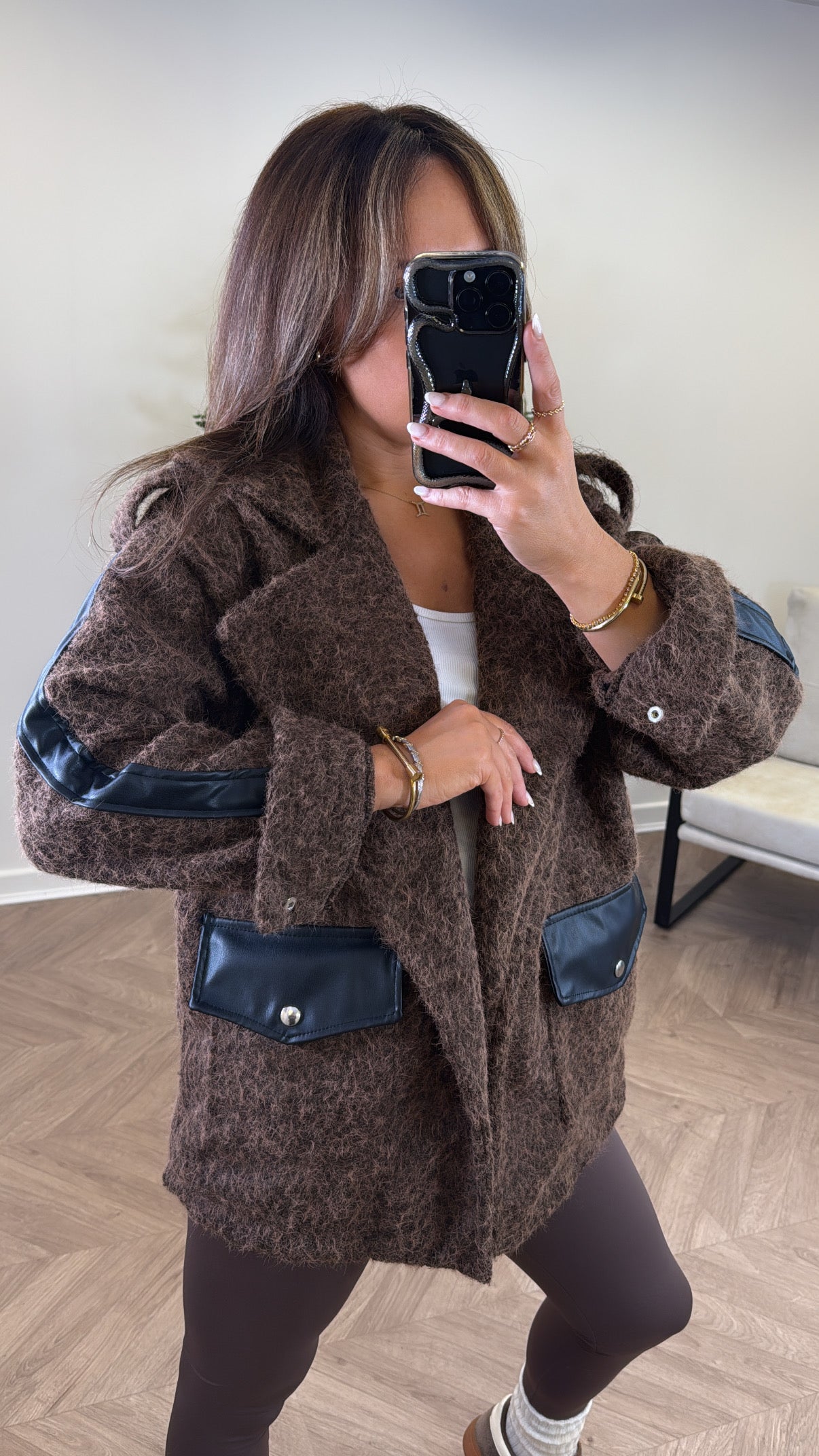 BETSY brown super soft jacket