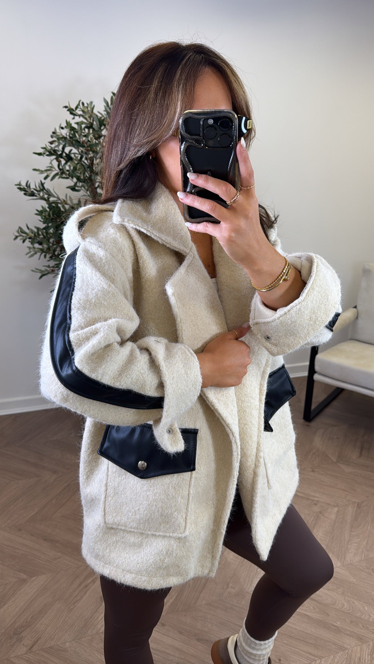 BETSY beige super soft jacket