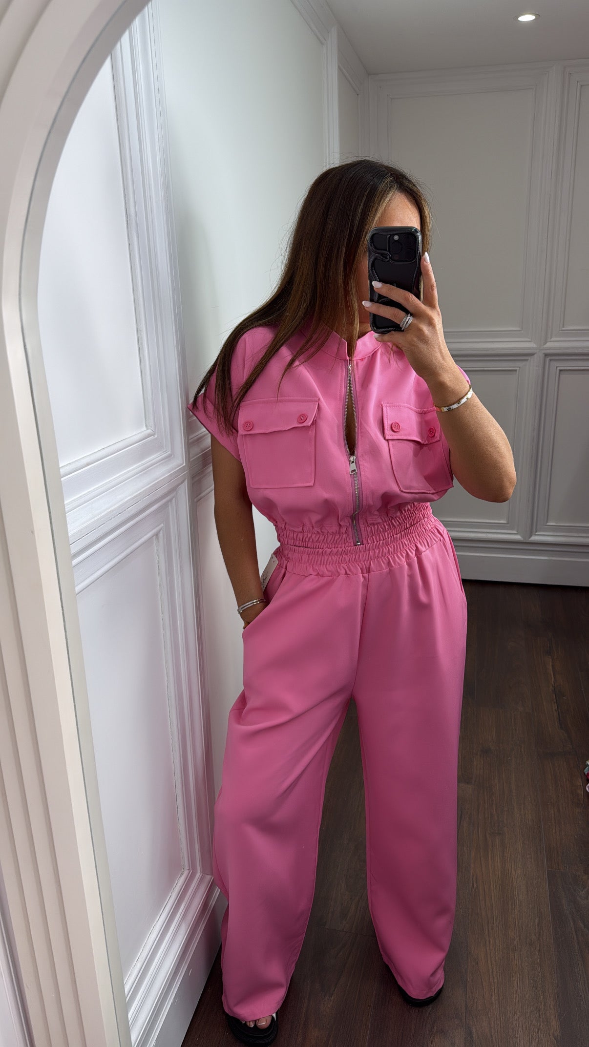 CHARLIE pink utility trouser co-ord