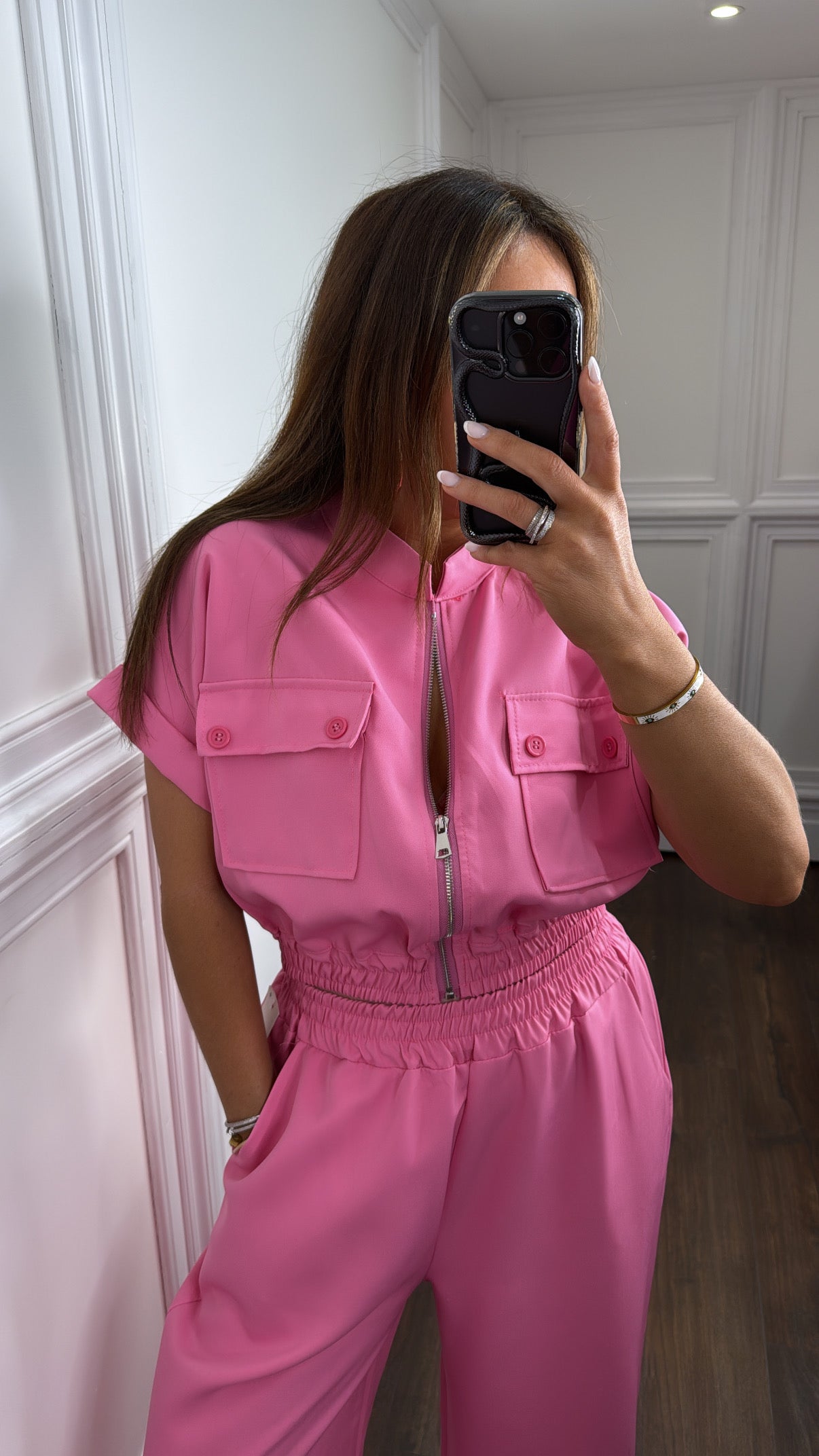 CHARLIE pink utility trouser co-ord