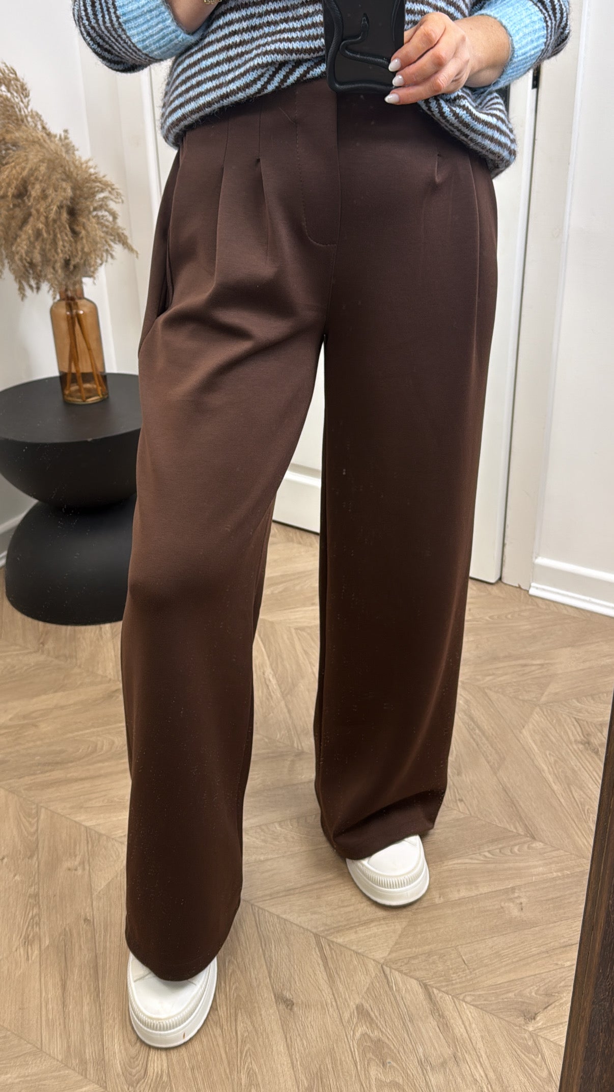 MELISSA brown super soft wide leg trousers
