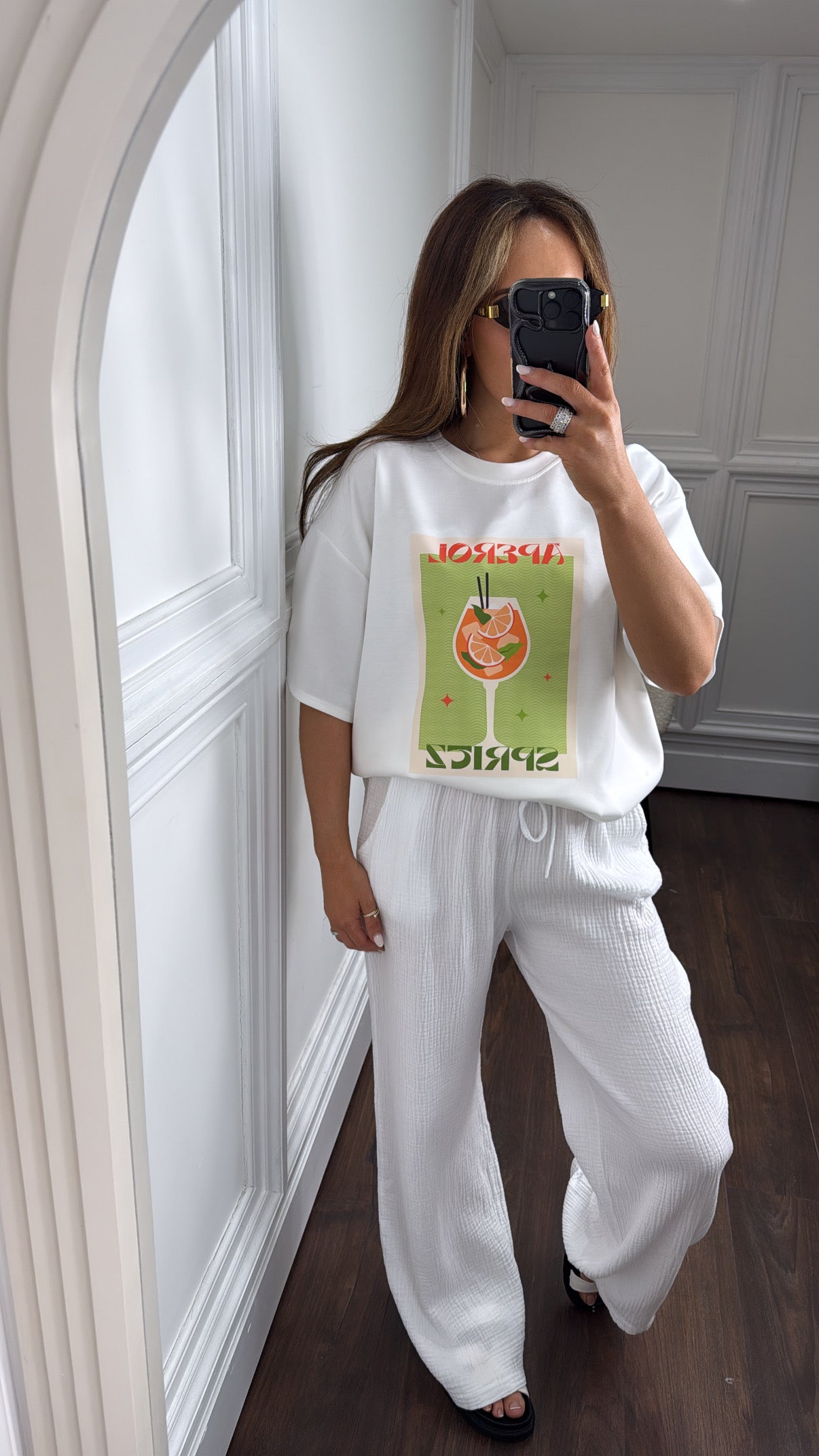 APEROL SPRITZ white super soft logo t-shirt