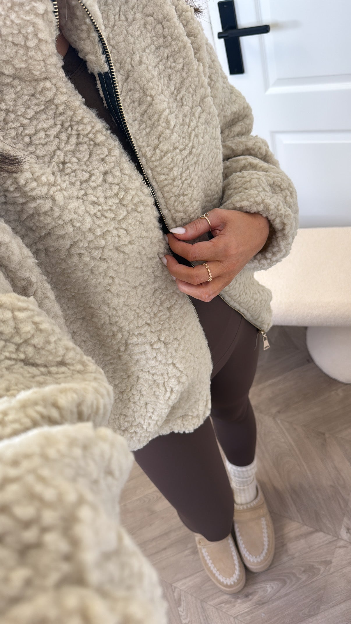 LISSY beige teddy jacket