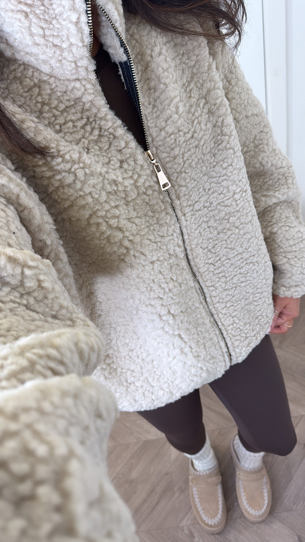 LISSY beige teddy jacket