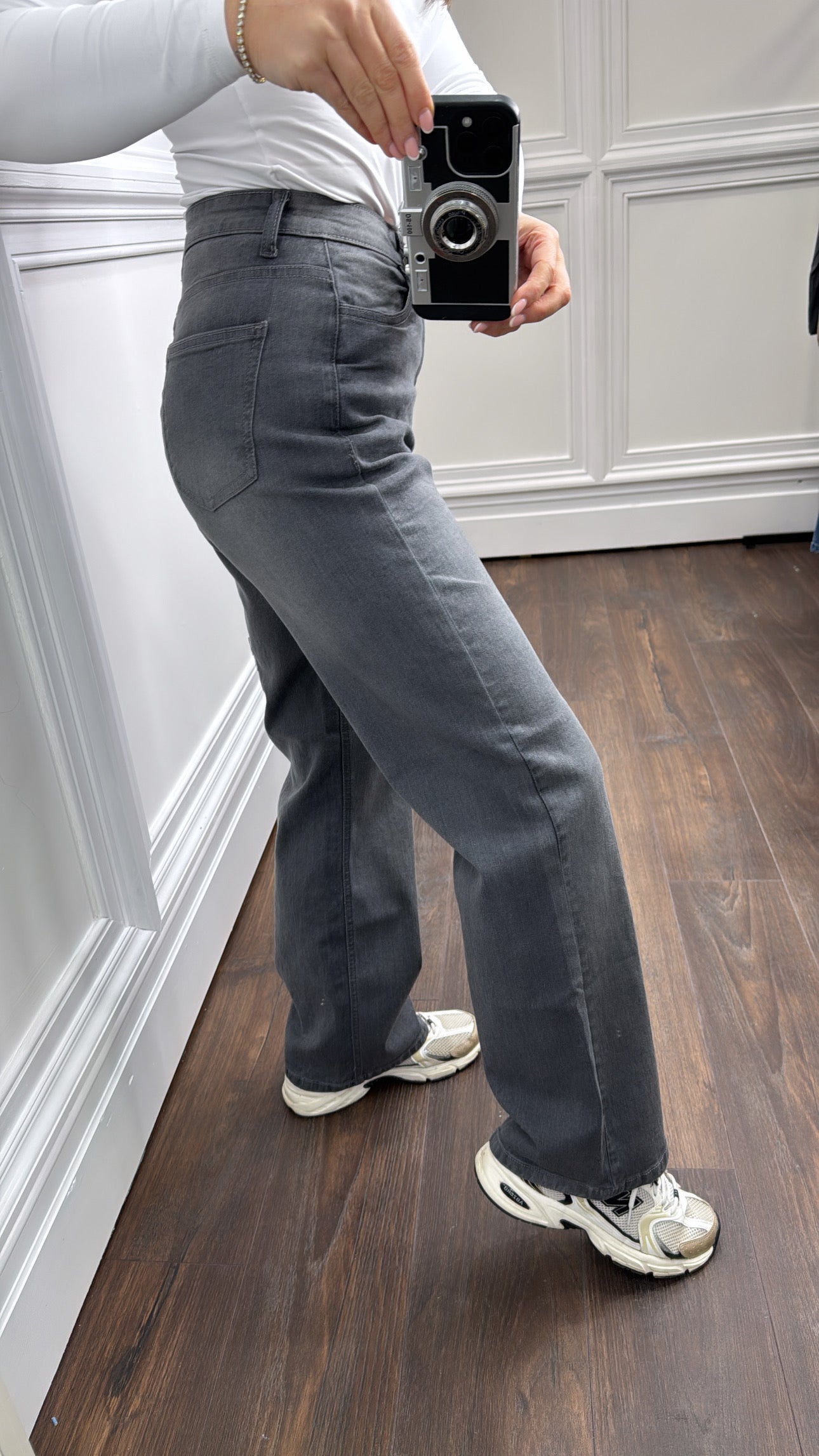 PENNY grey straight leg jeans