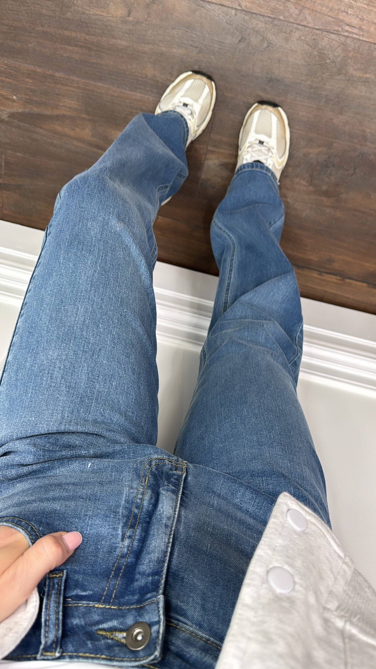 PENNY blue straight leg jeans