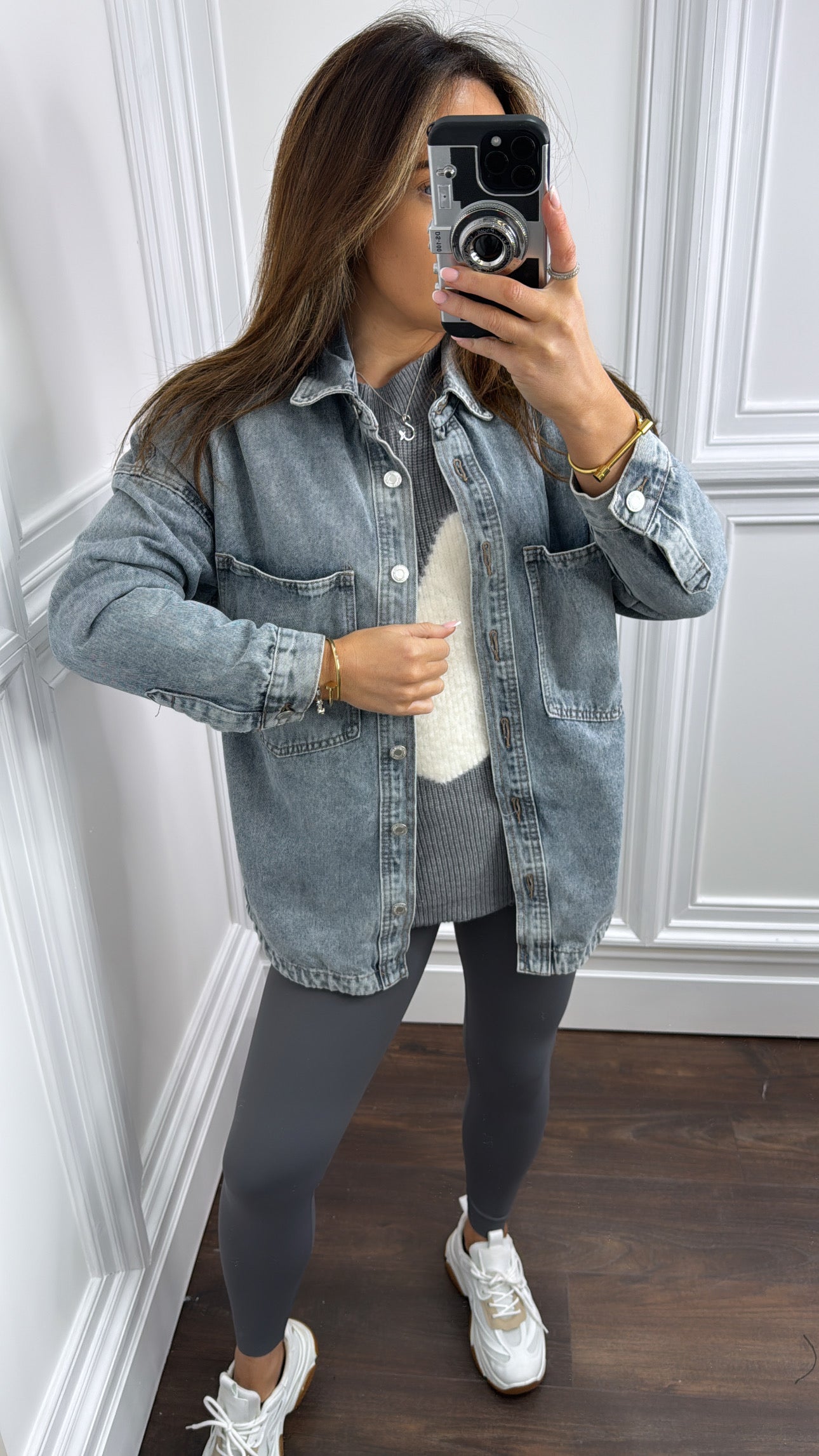 MEGAN blue denim shirt