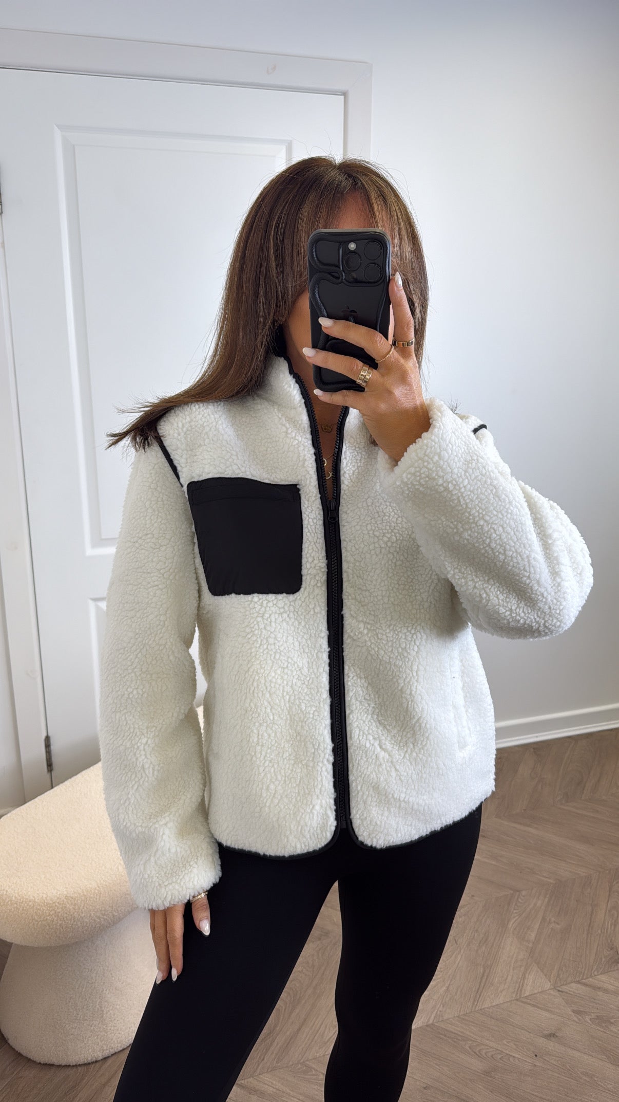 ZIA white teddy fleece