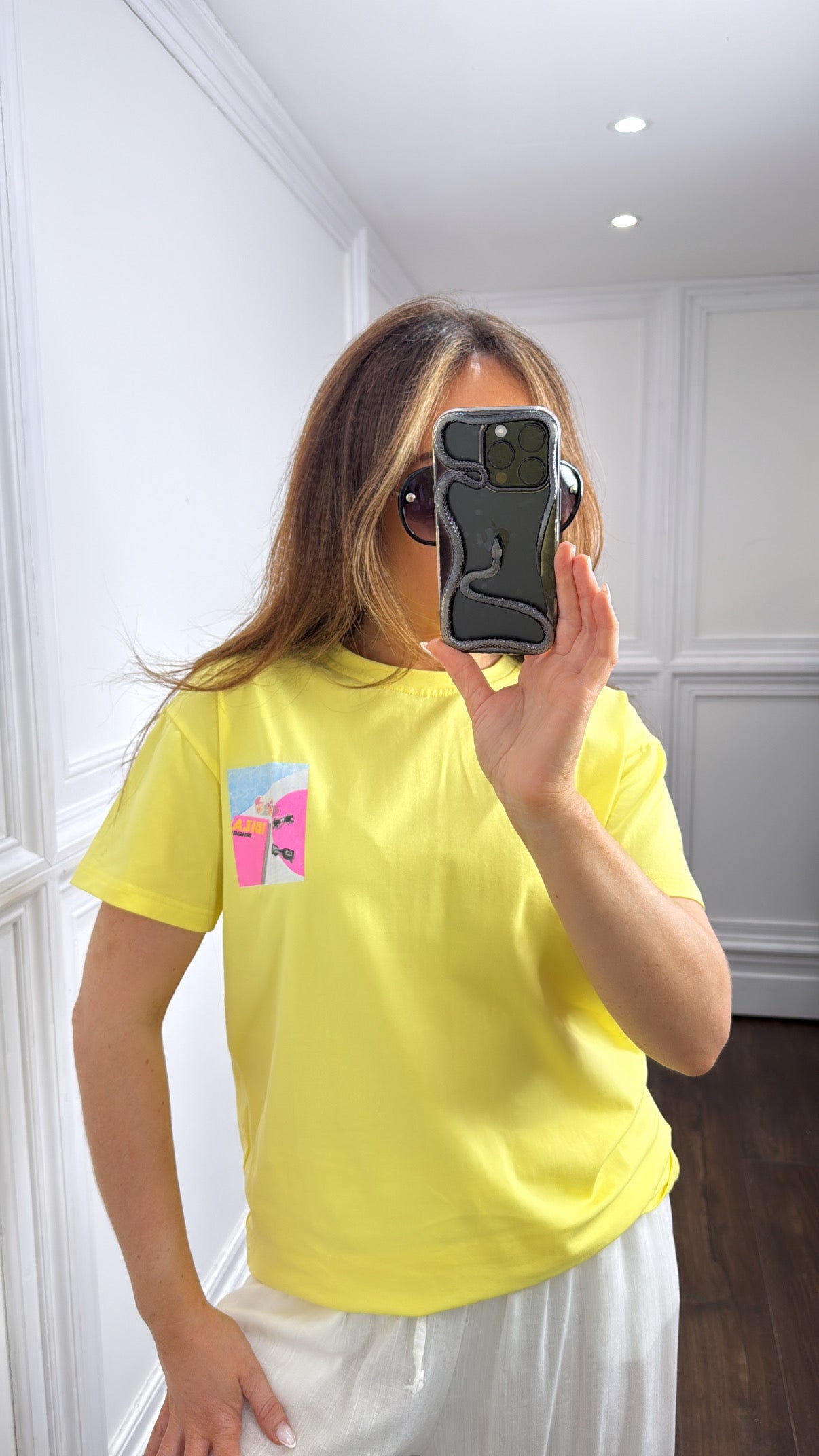 IBIZA BOHEMIA yellow sunglasses tshirt