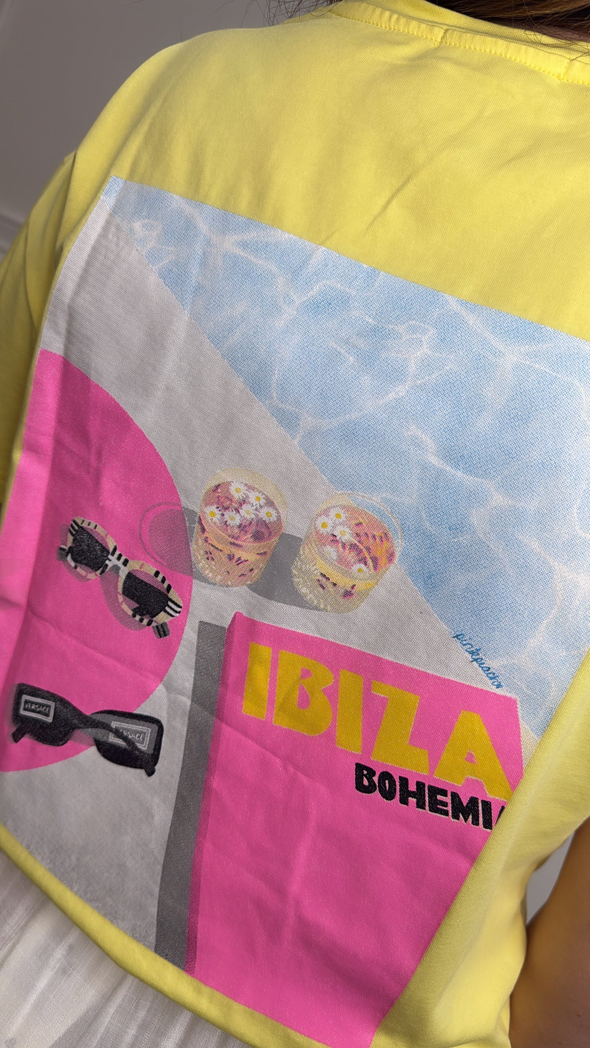 IBIZA BOHEMIA yellow sunglasses tshirt