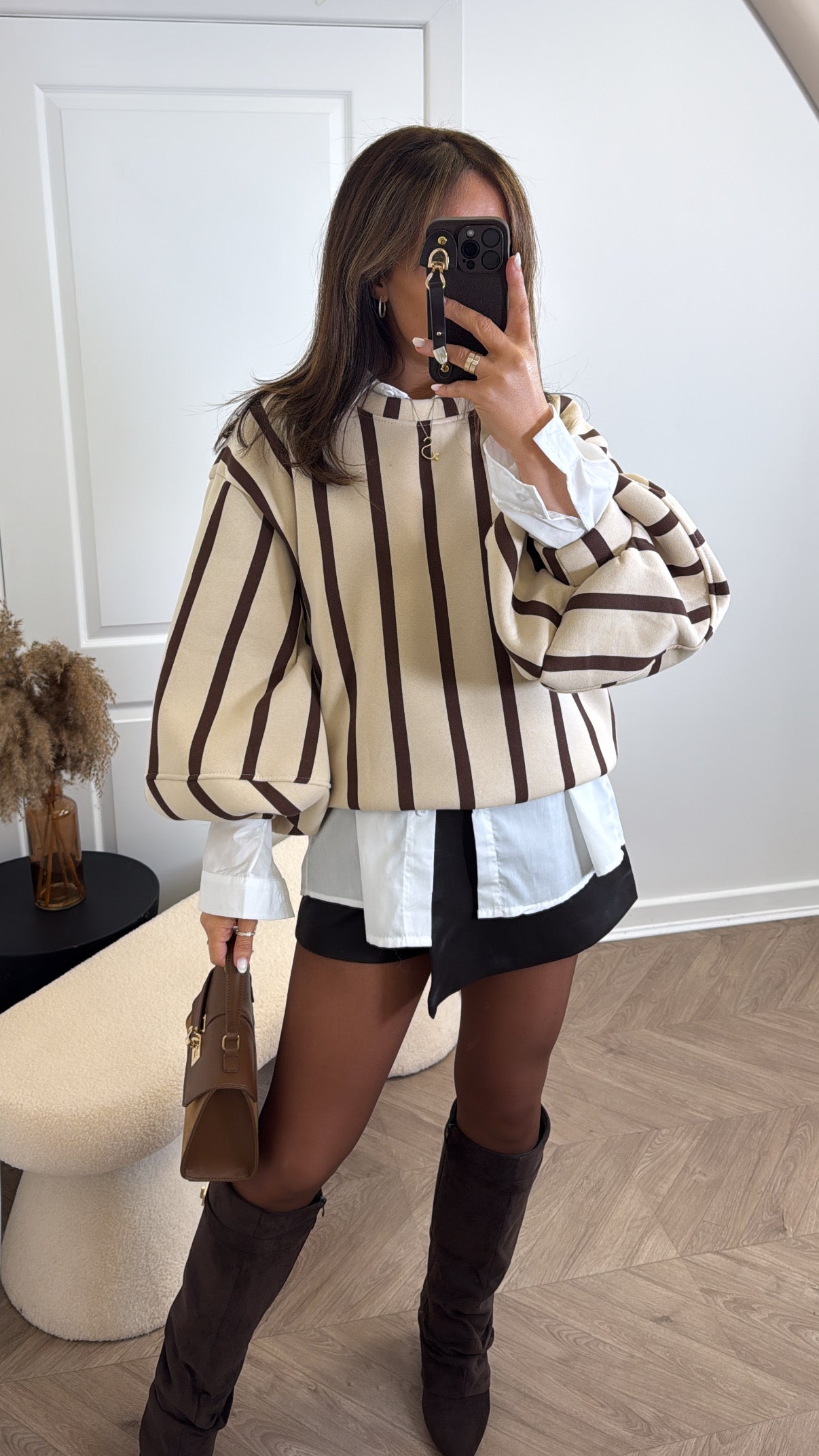PENNY beige stripe jumper