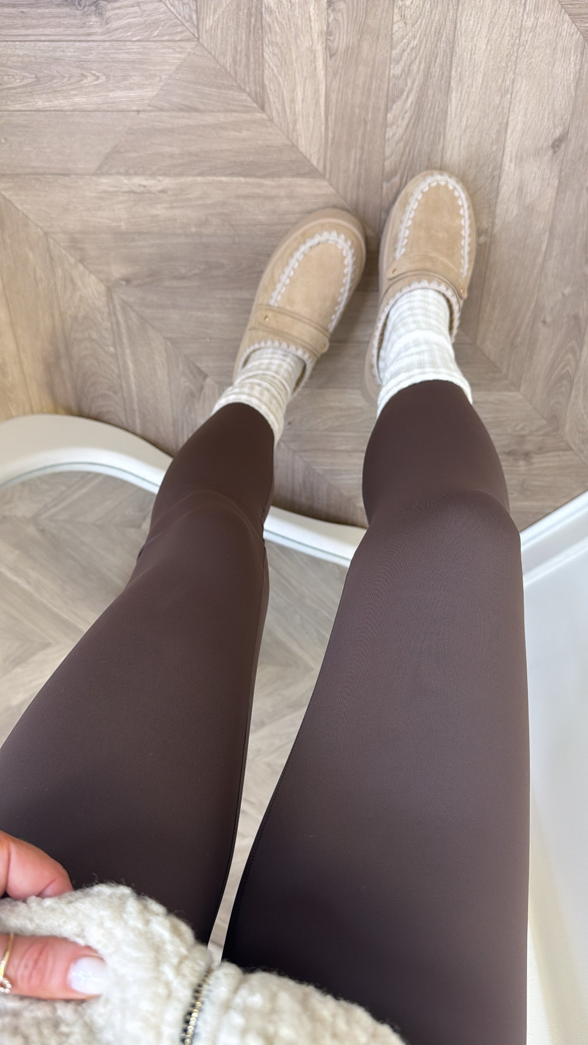 LIBBY brown high waist buttery soft leggings