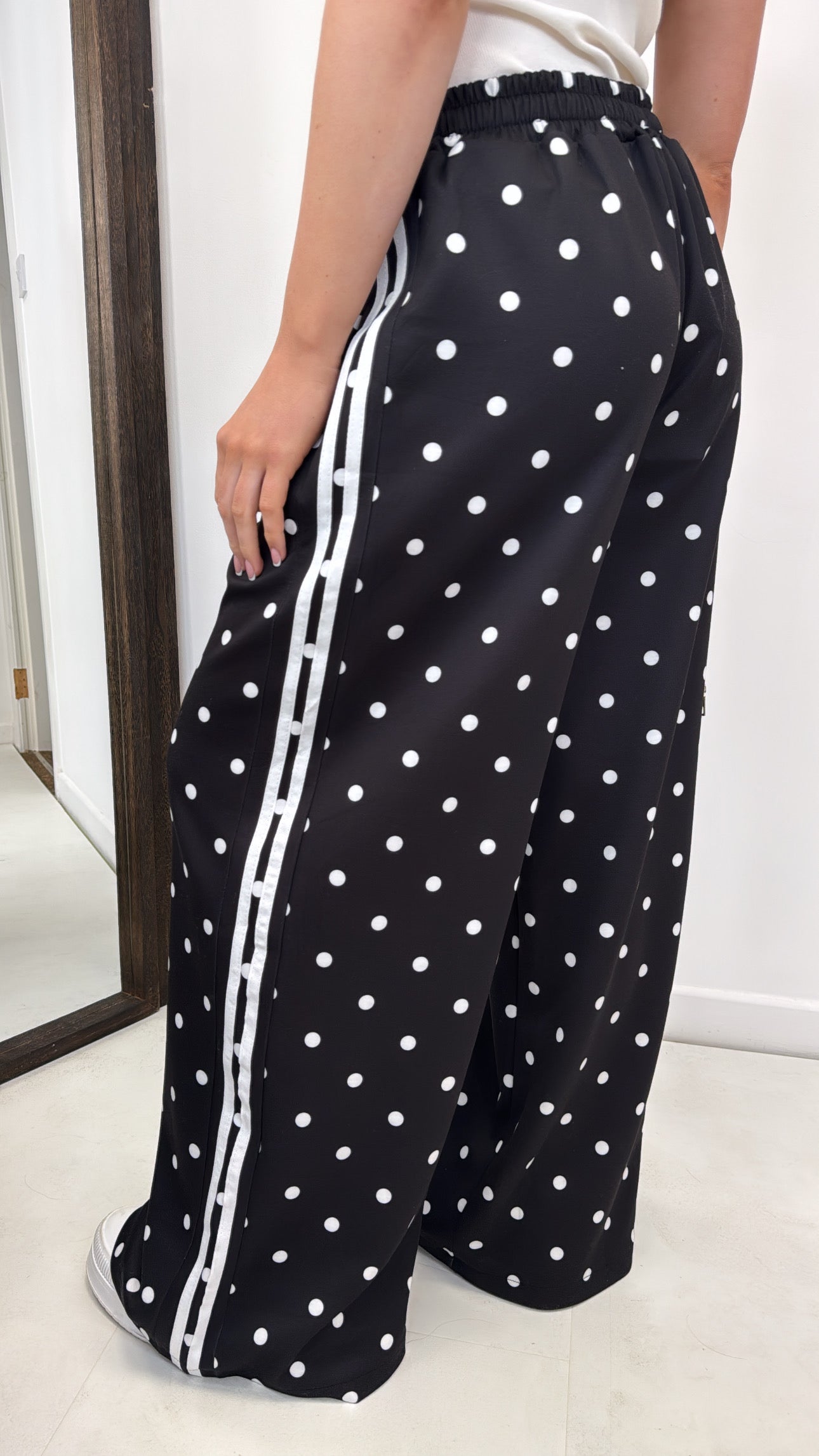 JESSICA black polka dot joggers