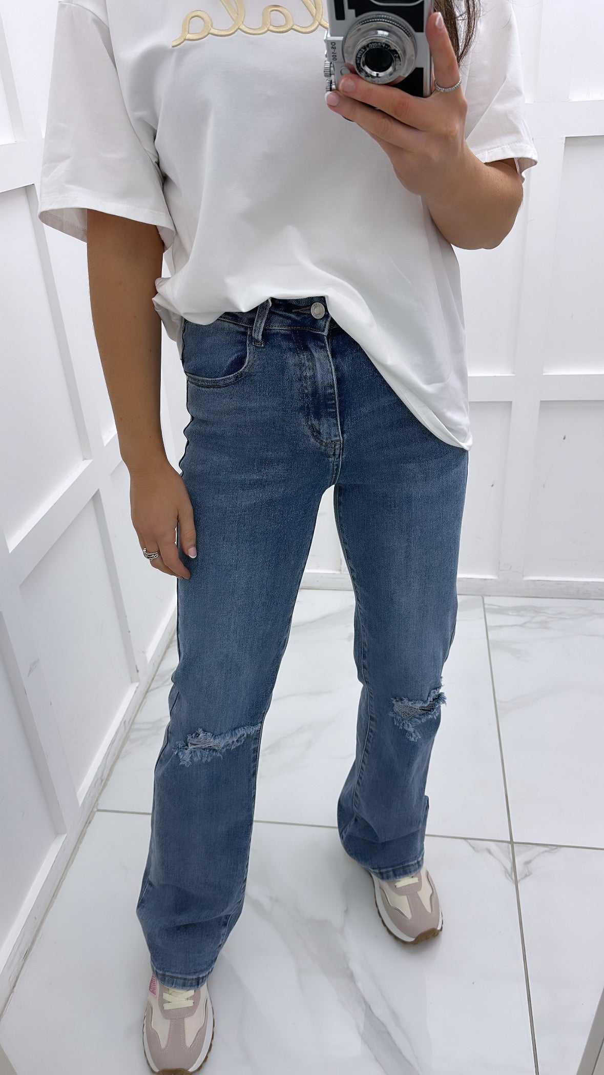 RIRI denim boyfriend jeans