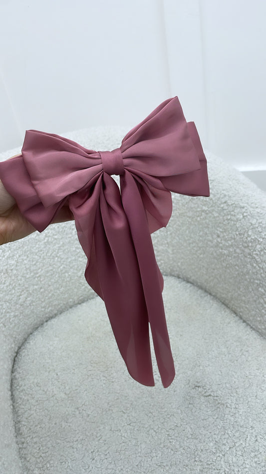 MIA dark pink bow hair clip