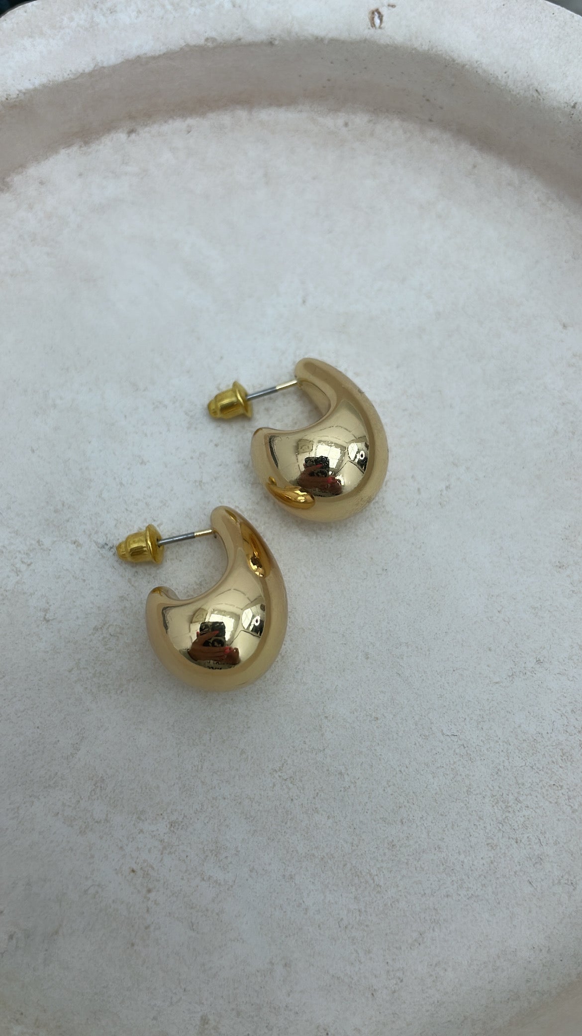 HARPER gold chunky earrings