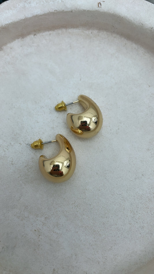 HARPER gold chunky earrings