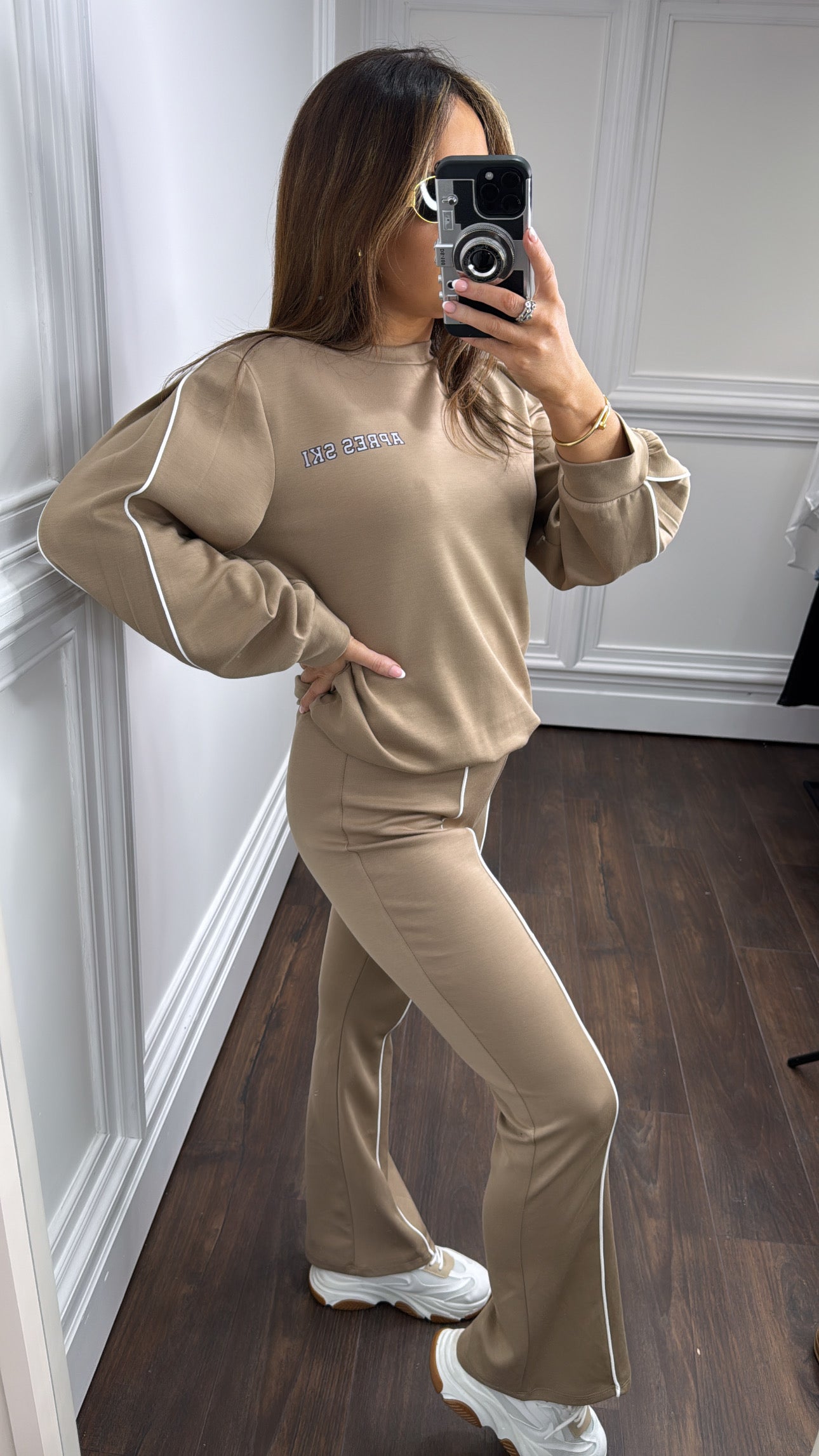 CLEO brown apres-ski tracksuit