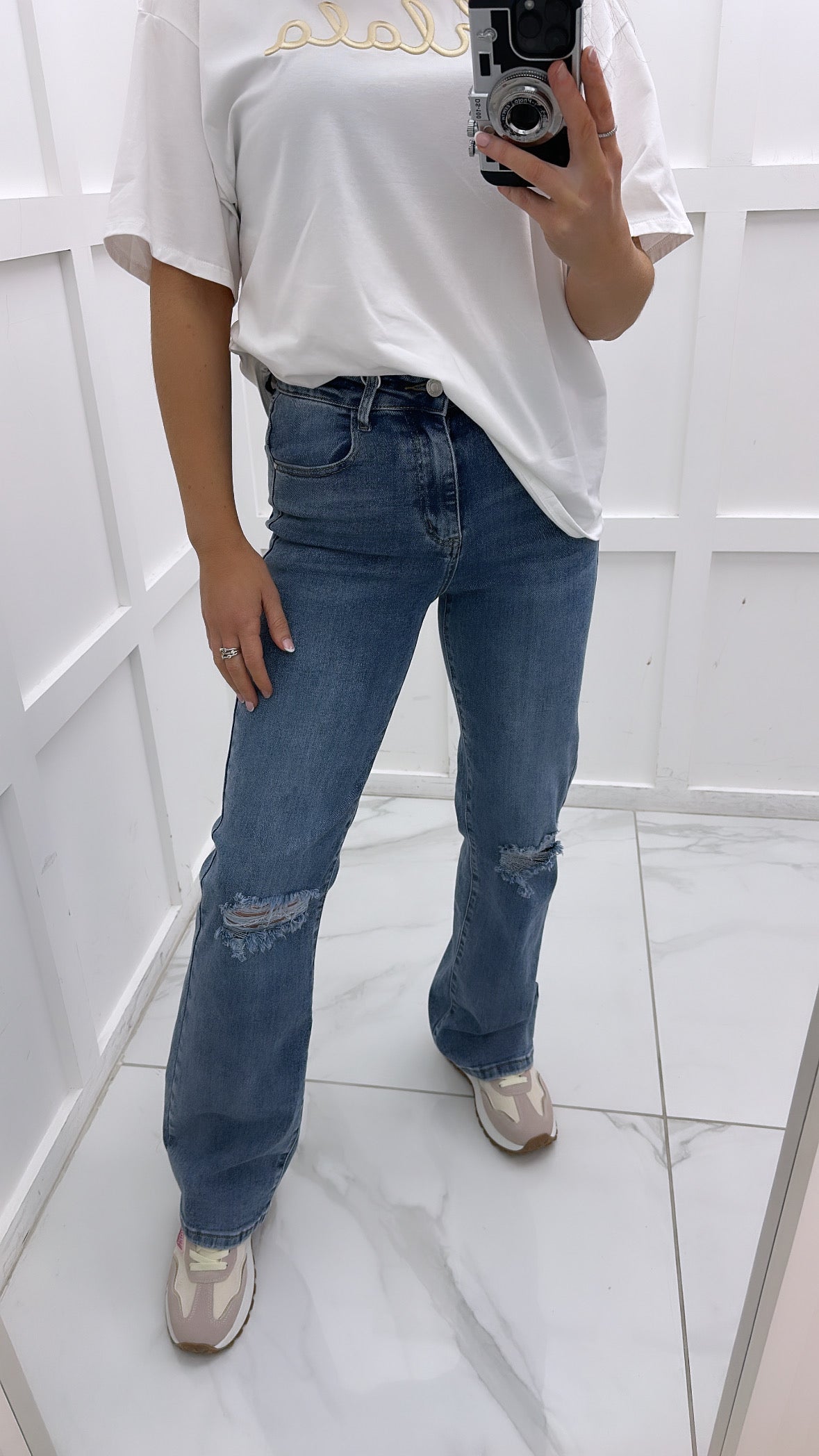 RIRI denim boyfriend jeans