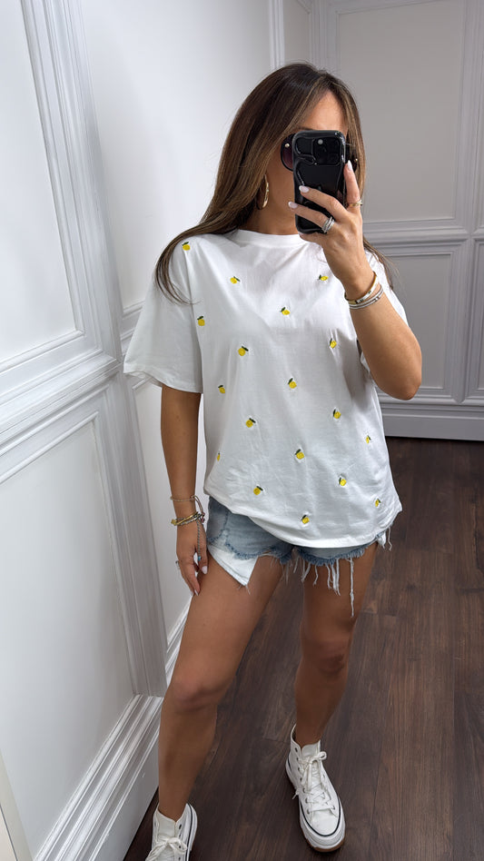 LEMON white tshirt
