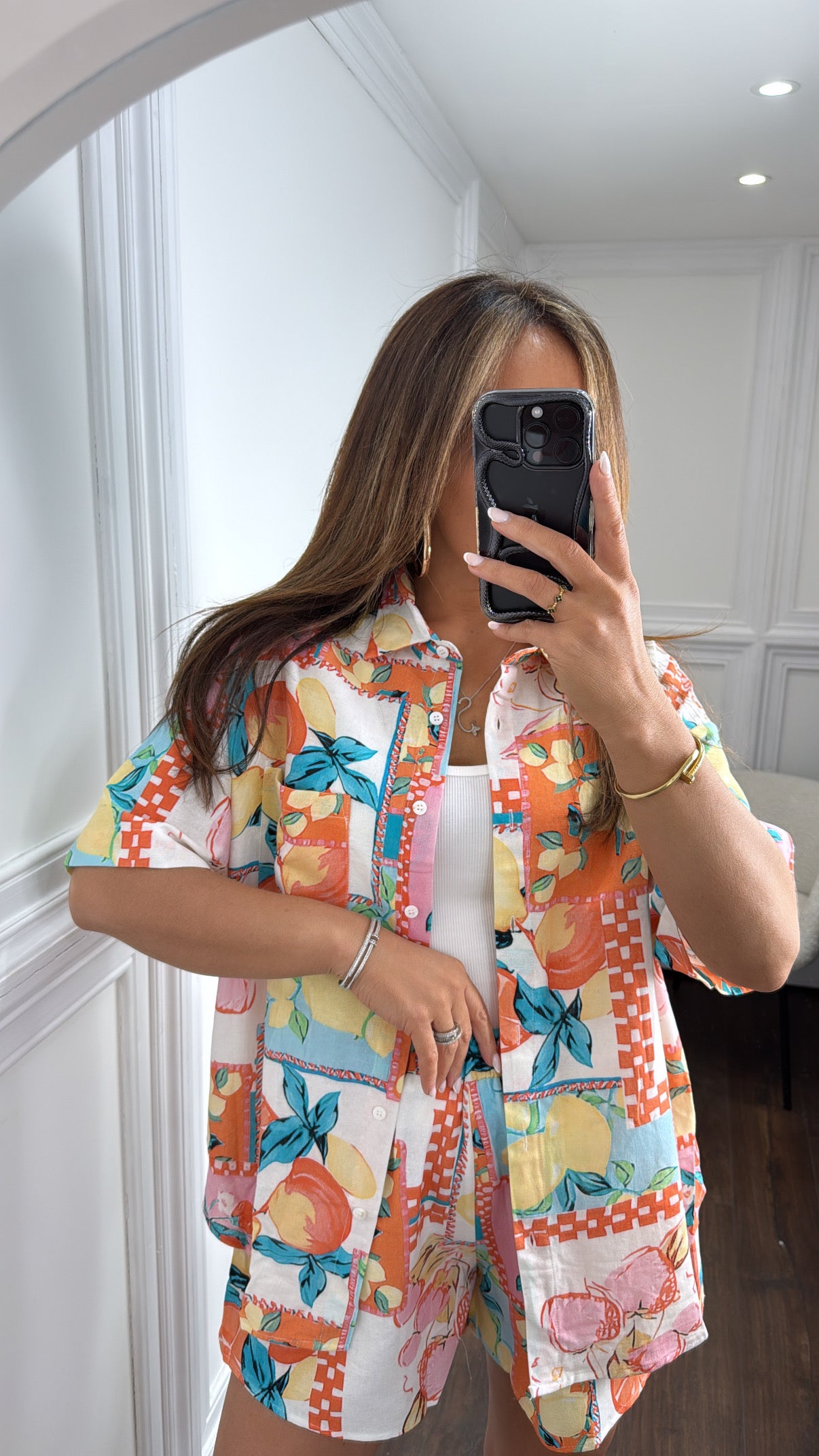 TROIPCAL FRUITS shirt and shorts co-ord