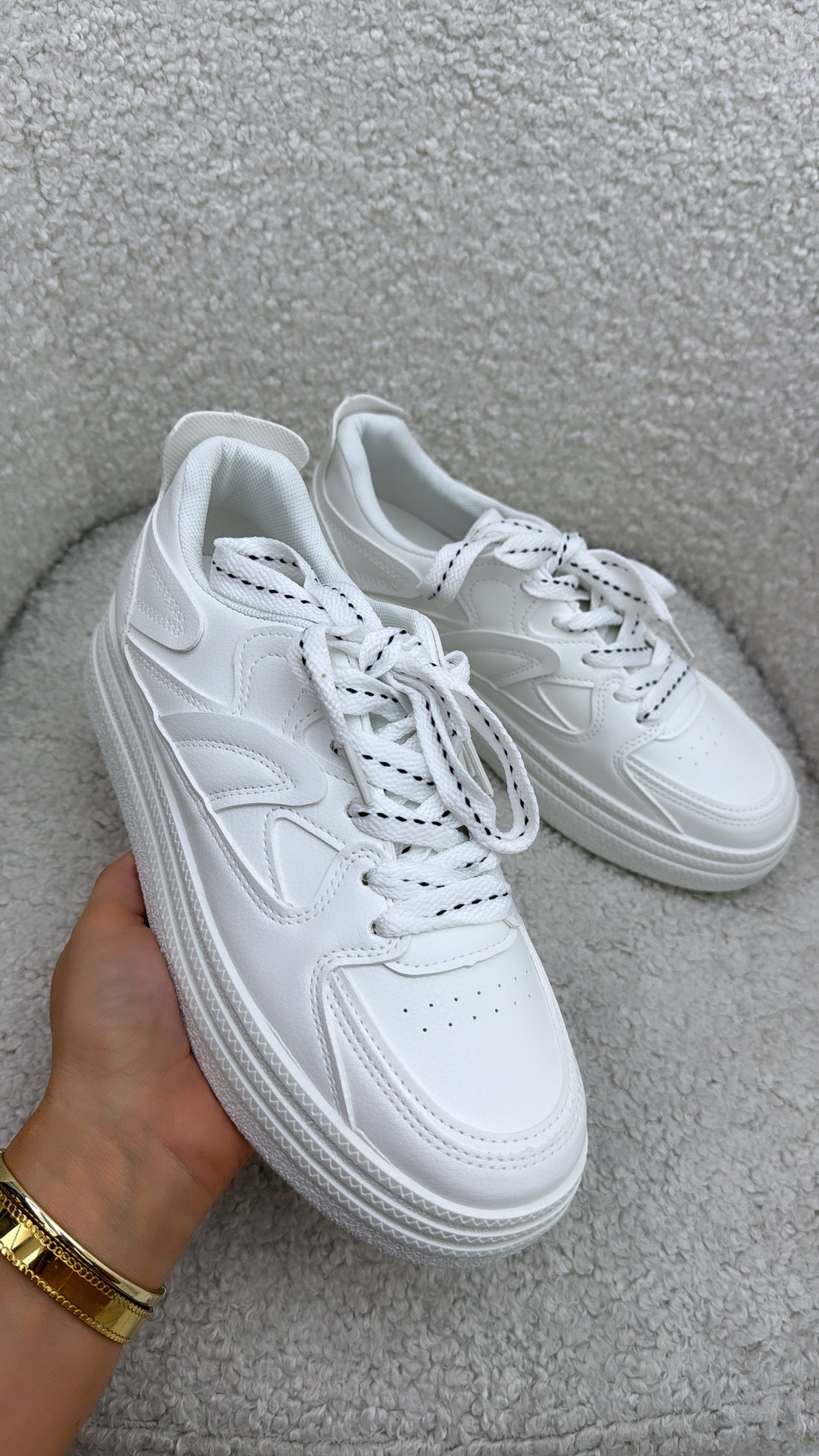 CIARA white chunky trainers