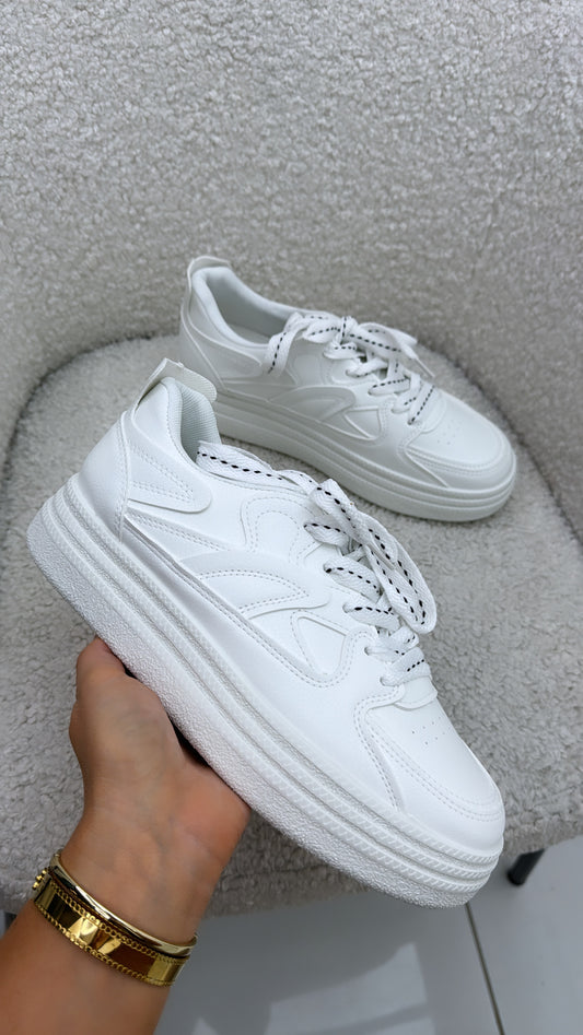 CIARA white chunky trainers