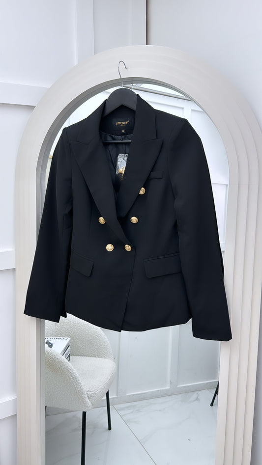 DIONNE black button blazer