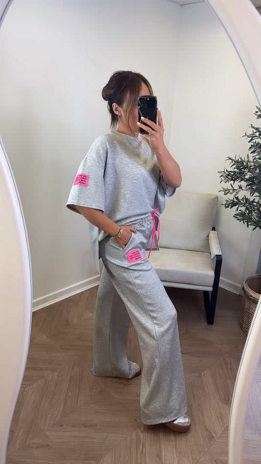 LIFE grey top and trousers co-ord