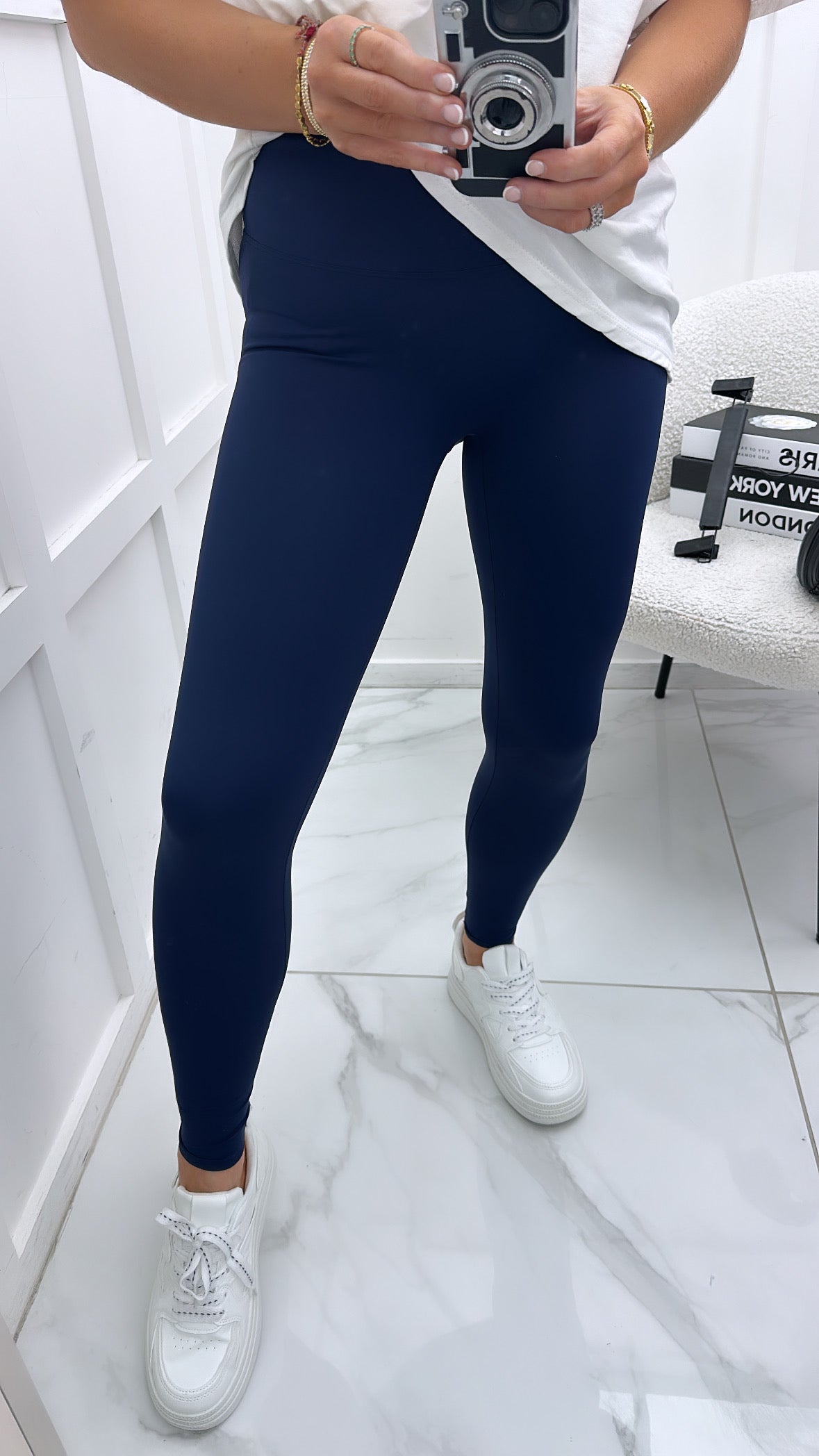 LIBBY navy high waist buttery soft leggings