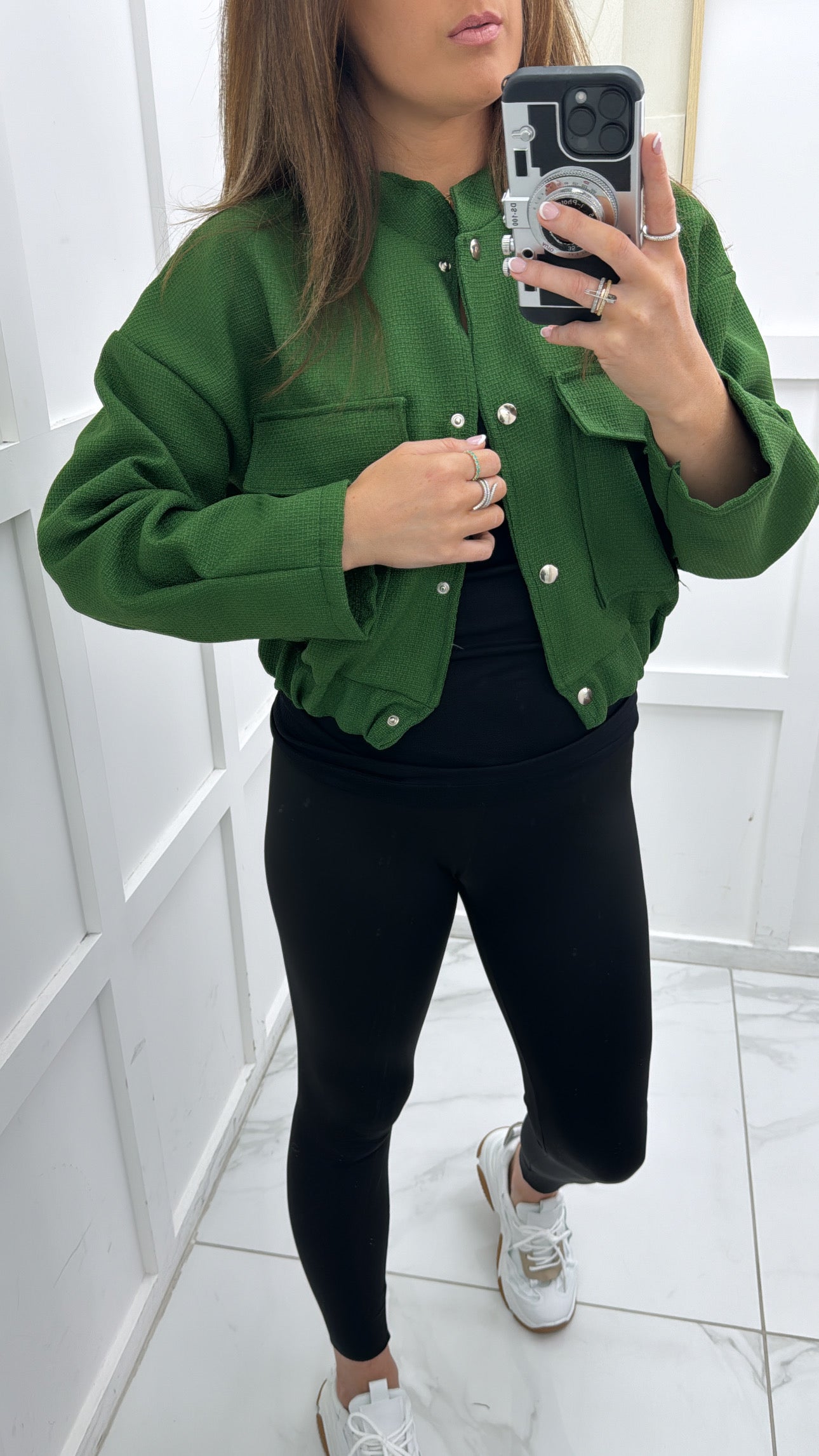 MAISIE green bomber jacket