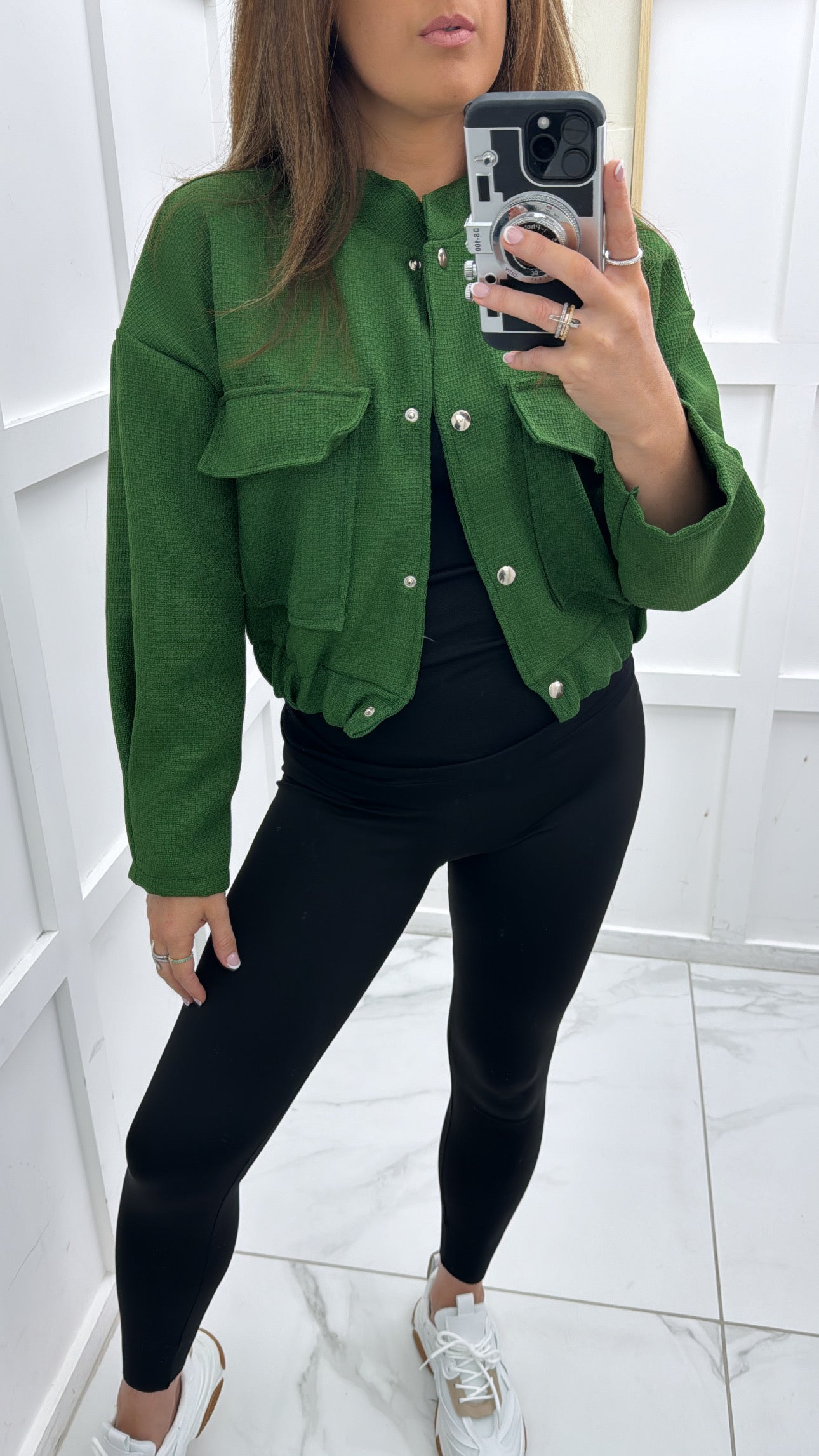 MAISIE green bomber jacket