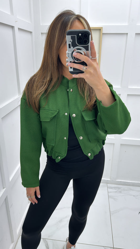 MAISIE green bomber jacket