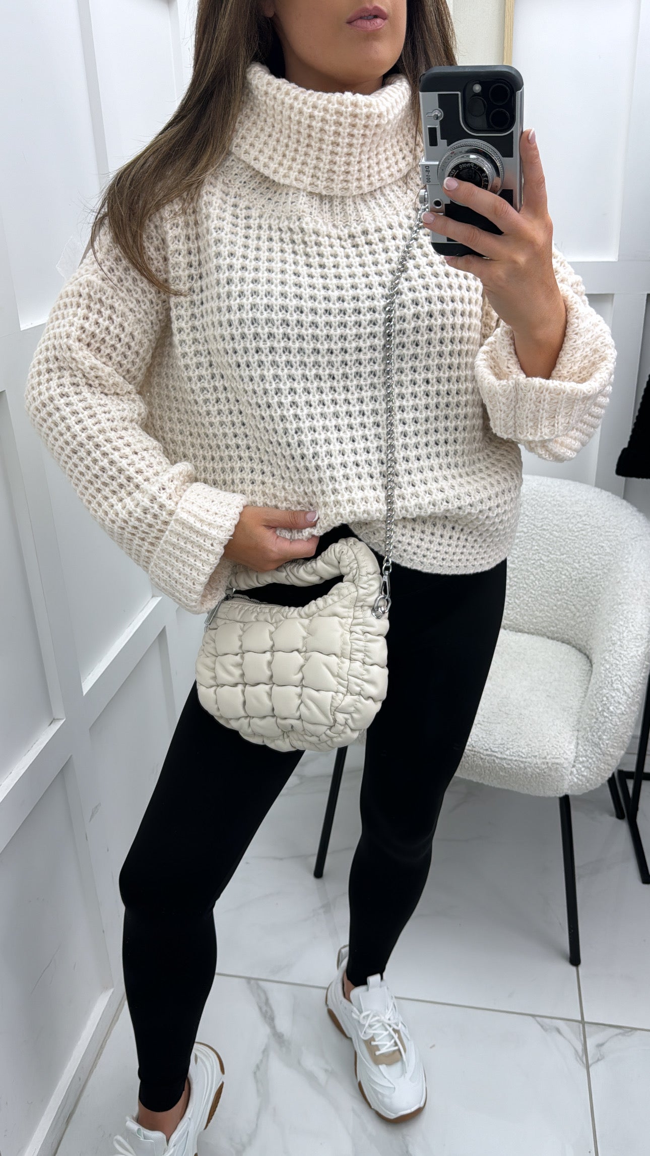 ABIGAIL cream chunky knit jumper