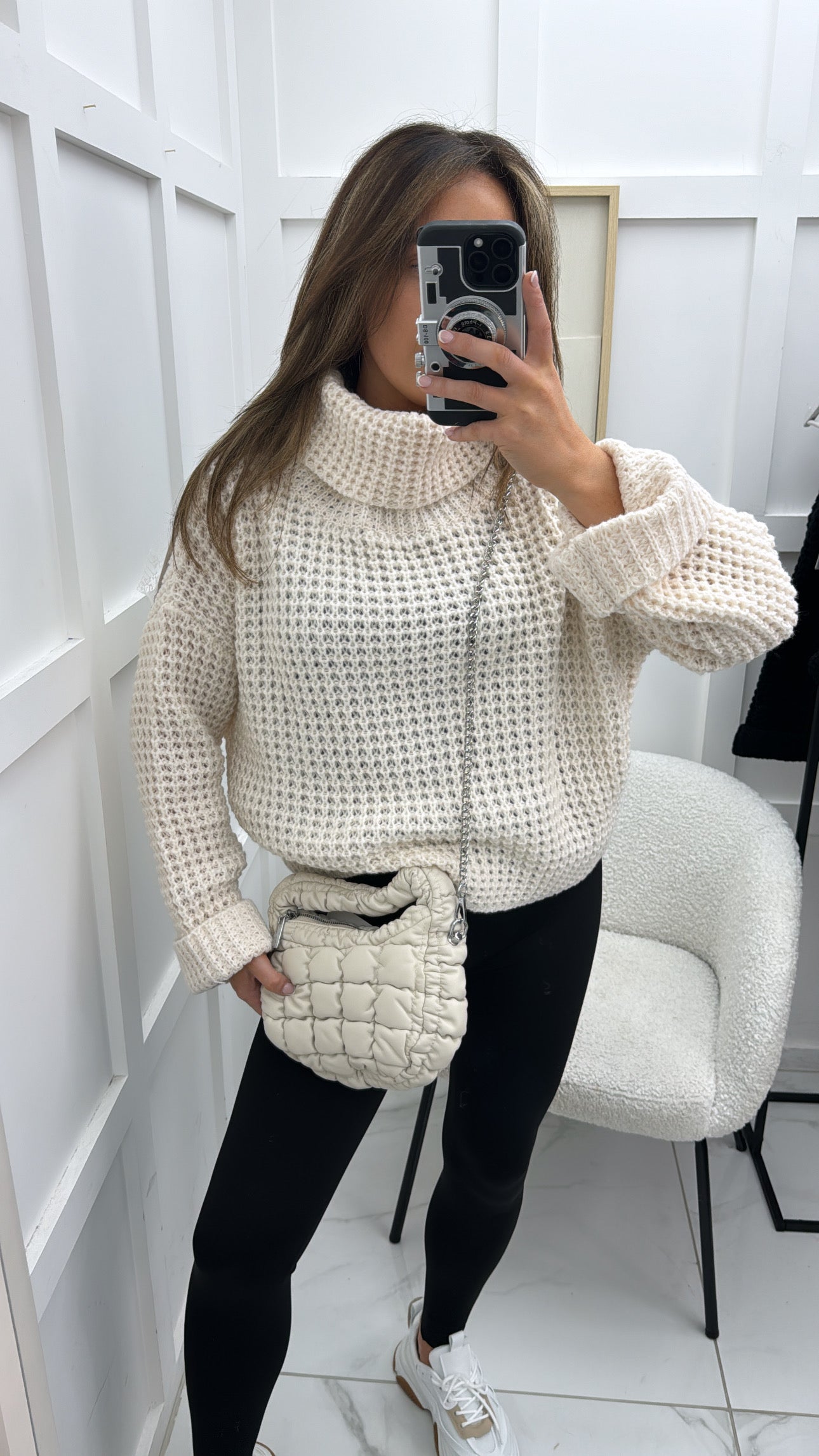 ABIGAIL cream chunky knit jumper