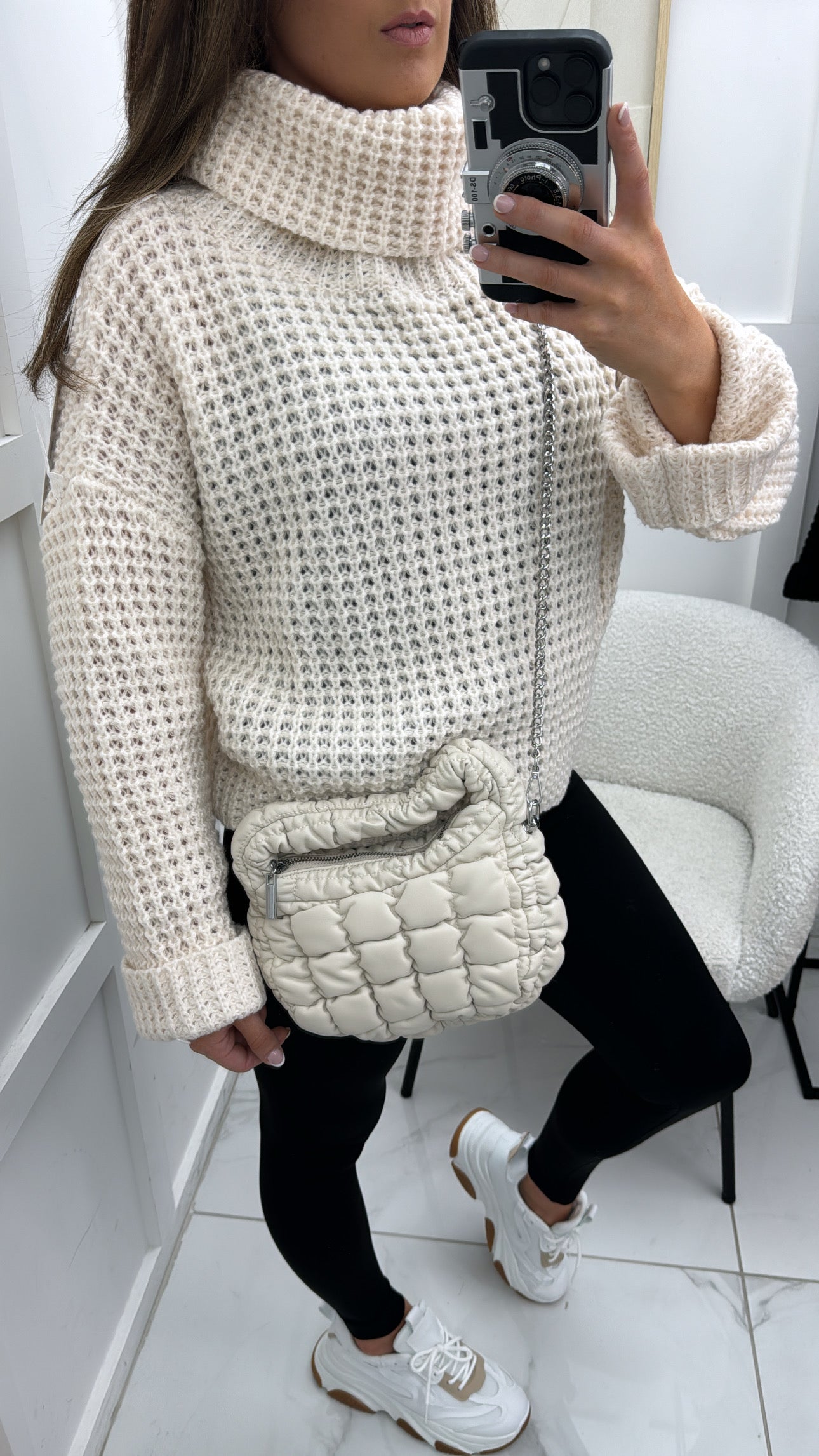 ABIGAIL cream chunky knit jumper