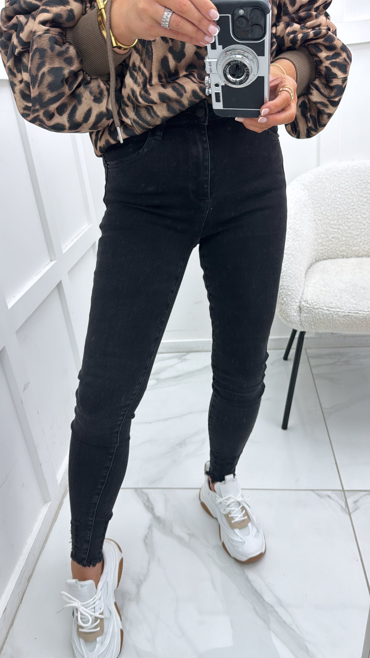 LEXI black super stretch skinny jeans