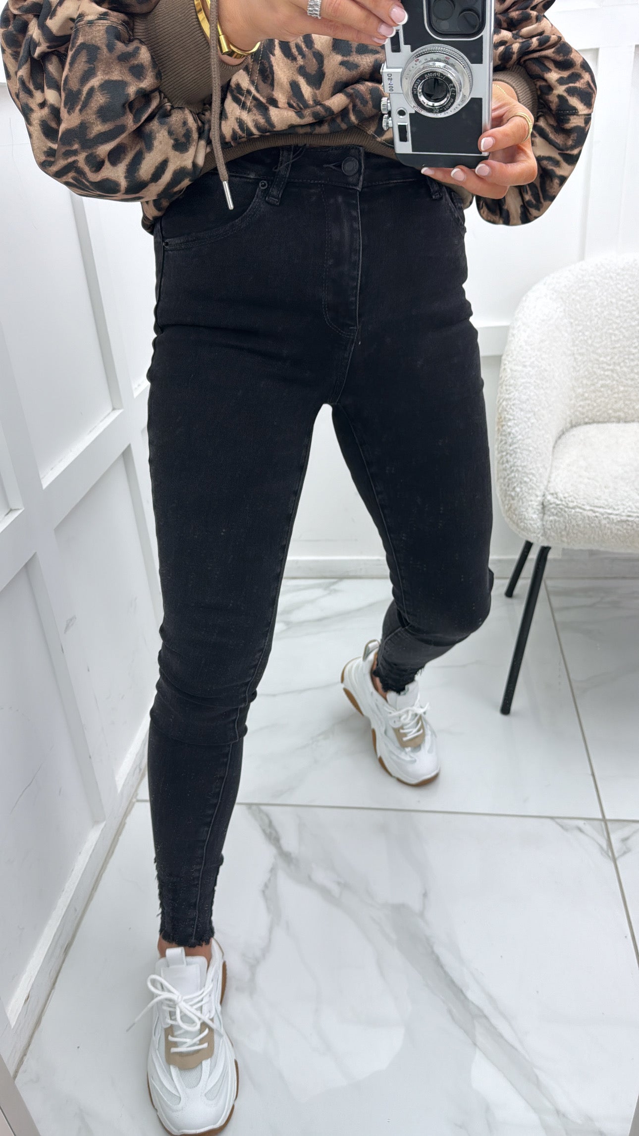 LEXI black super stretch skinny jeans