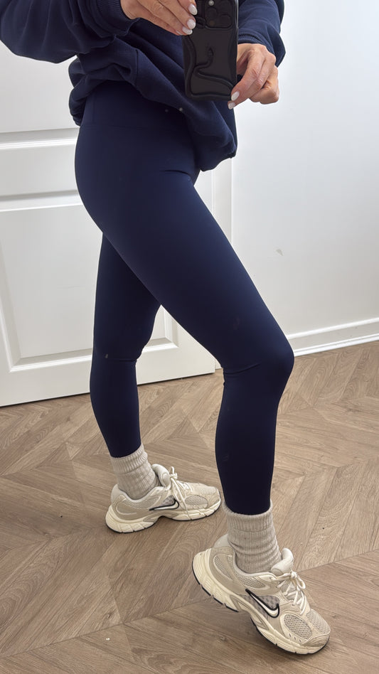 LIBBY navy high waist buttery soft leggings