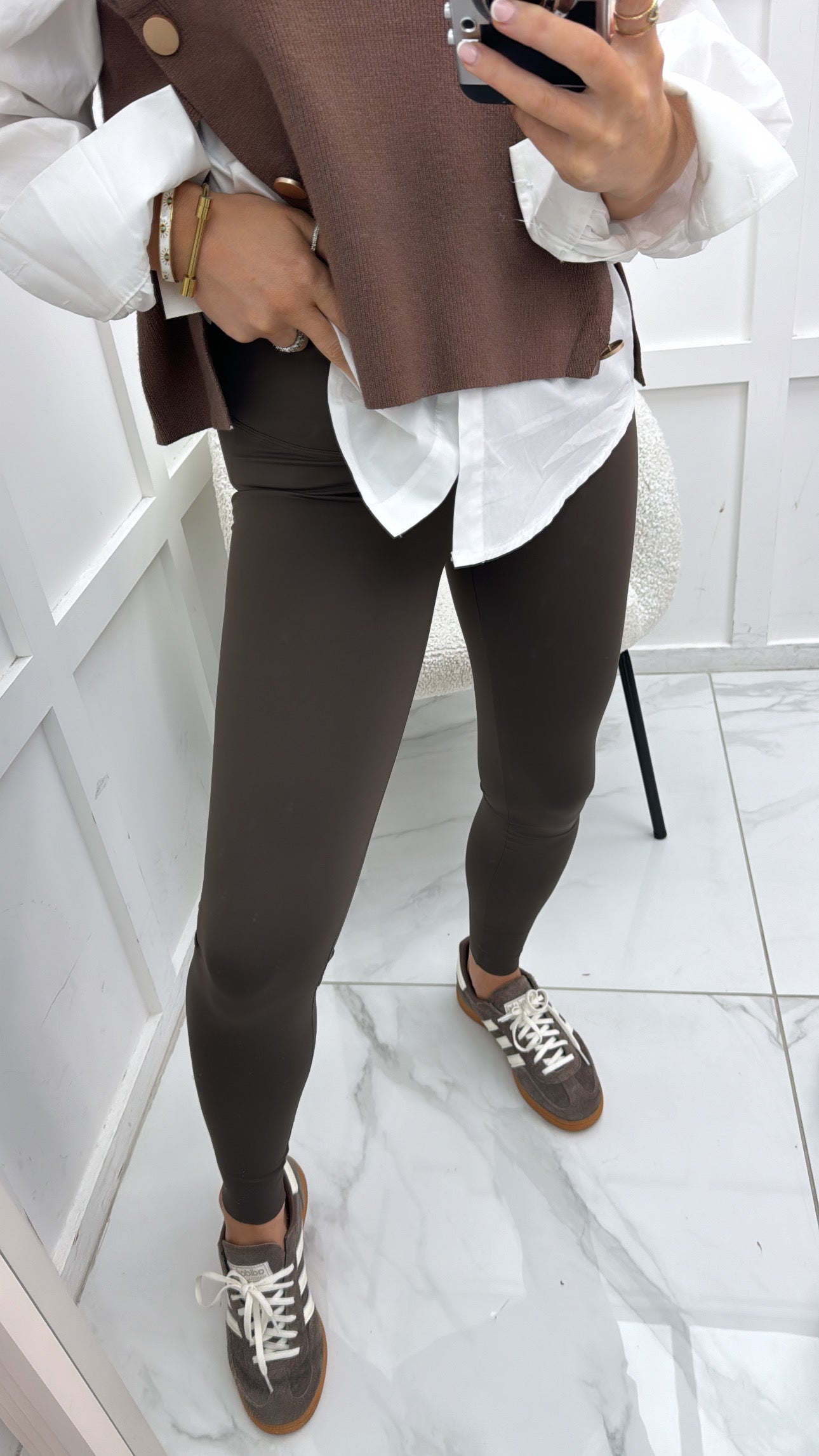 LIBBY brown high waist buttery soft leggings