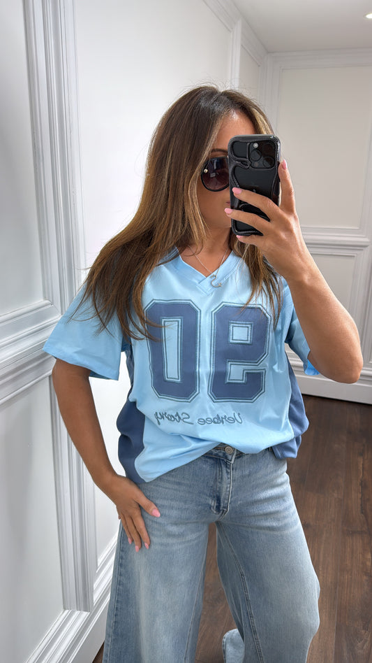 NIKITA blue 90 logo t-shirt