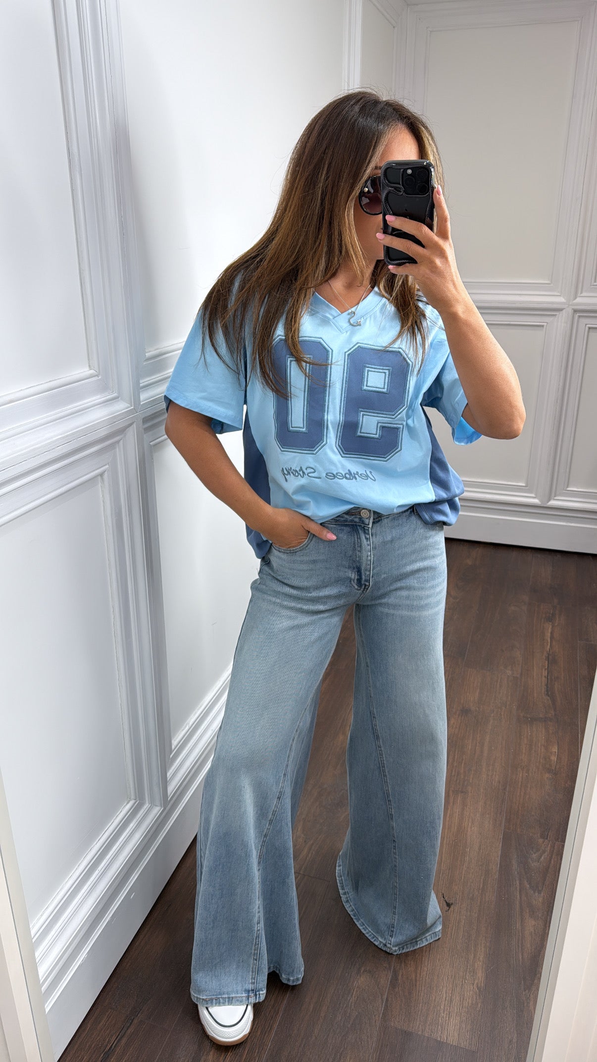 NIKITA blue 90 logo t-shirt