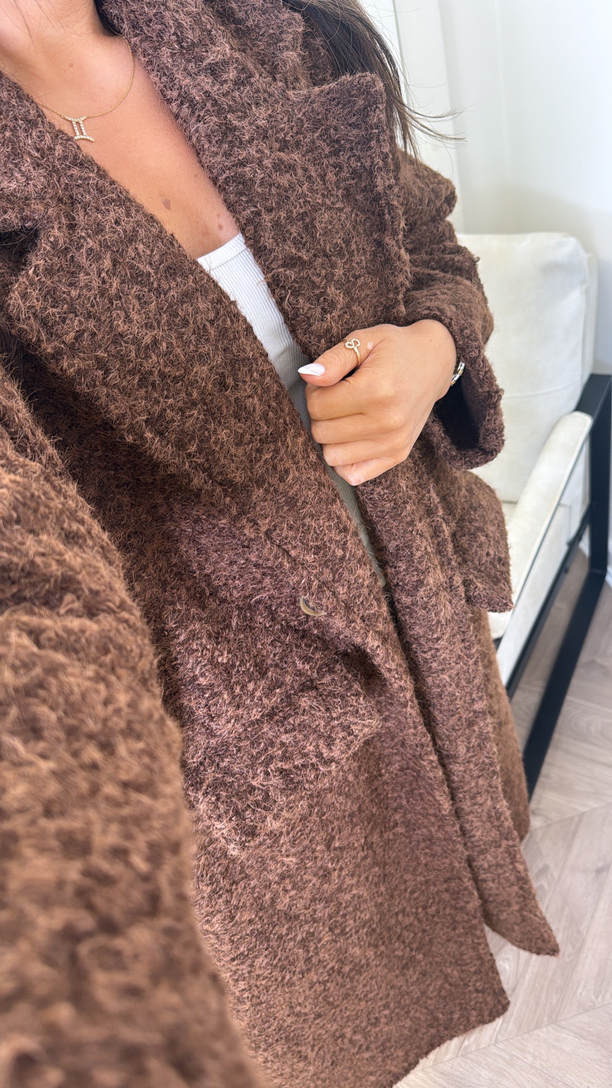 ELEANOR brown super soft duster coat
