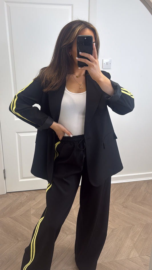 MELI black blazer and trouser co-ord