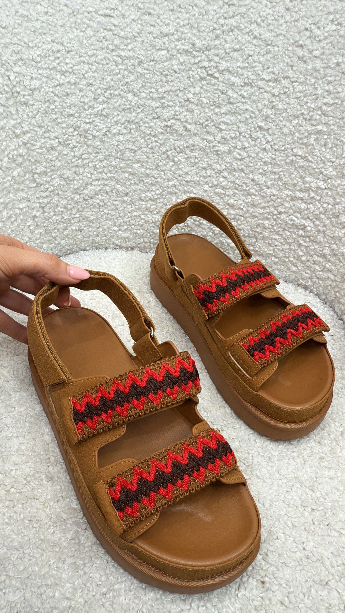 MARNI camel embroidered sandals